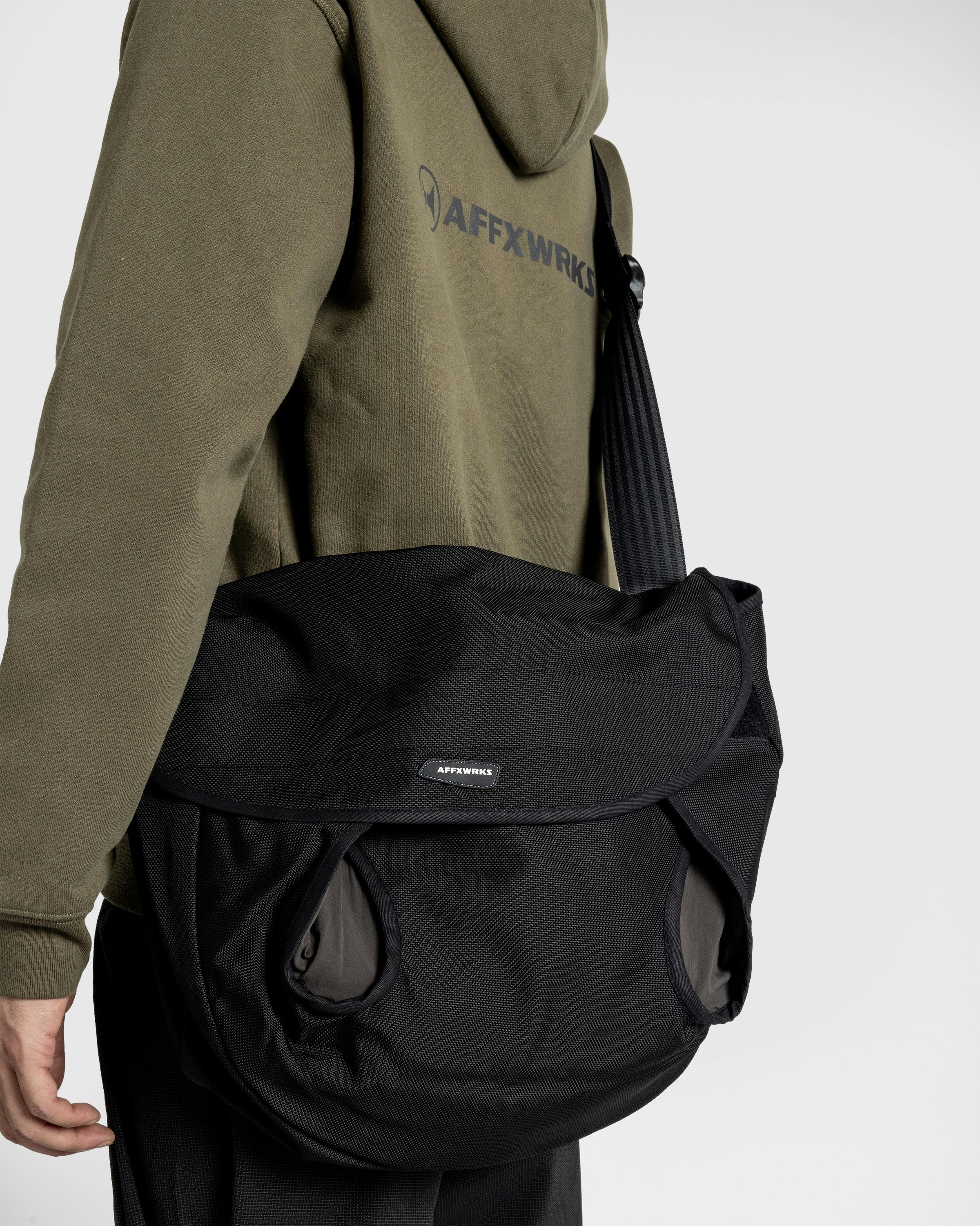AFFXWRKS – Rabin Messenger Bag Black/Shale Brown | Highsnobiety Shop