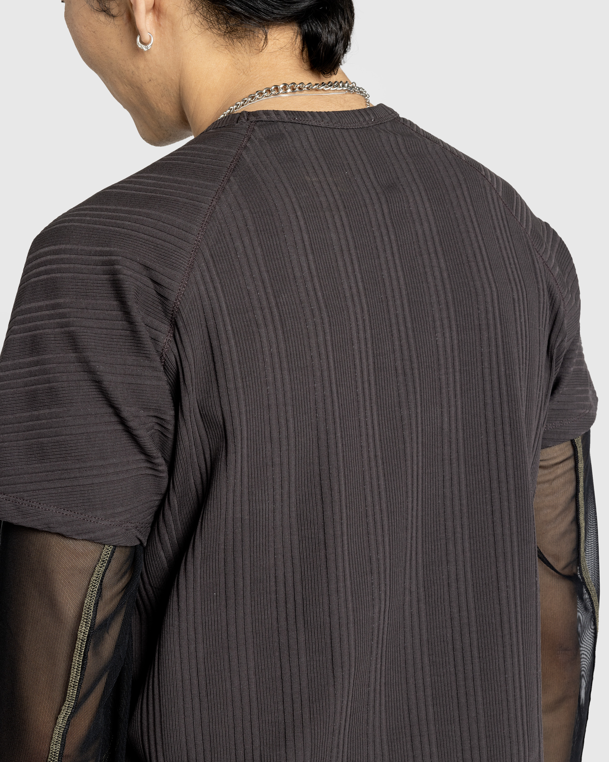 AFFXWRKS – Shoulderless T-Shirt Shale Brown - T-Shirts - Brown - Image 5