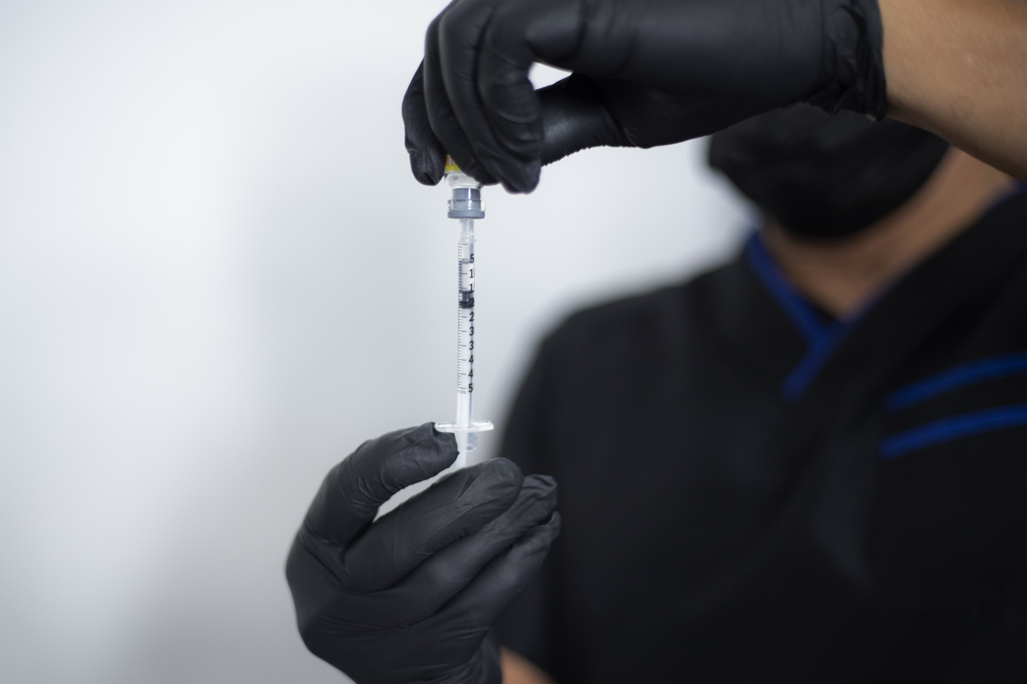 Botox needle syringe
