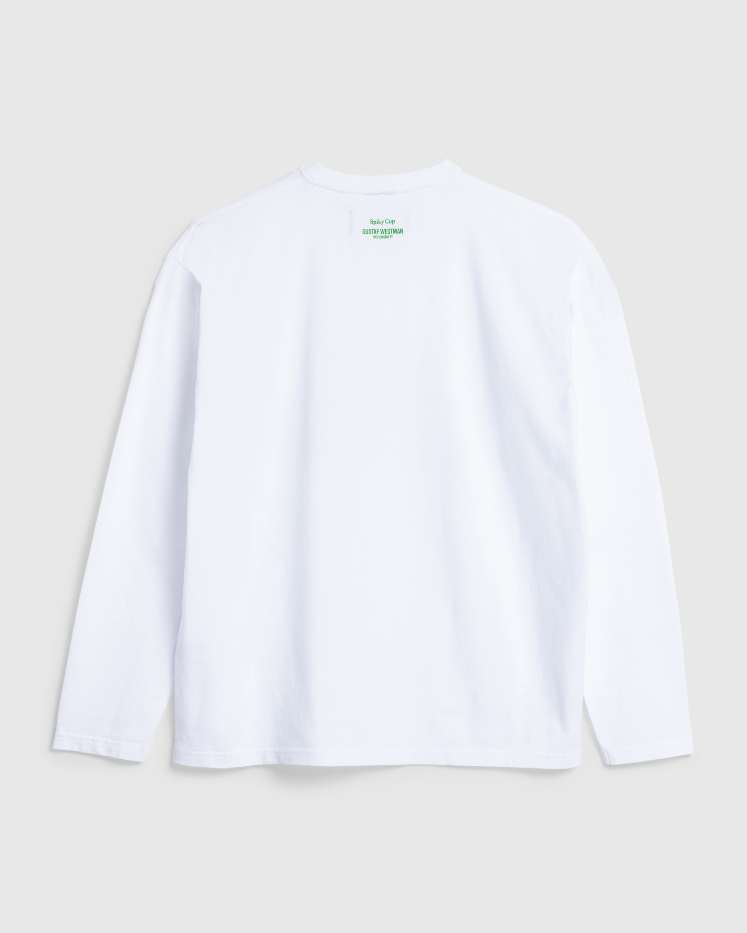 Highsnobiety x Gustaf Westman – Spiky Cup and Saucer Long-Sleeve White  - Longsleeves - White - Image 6