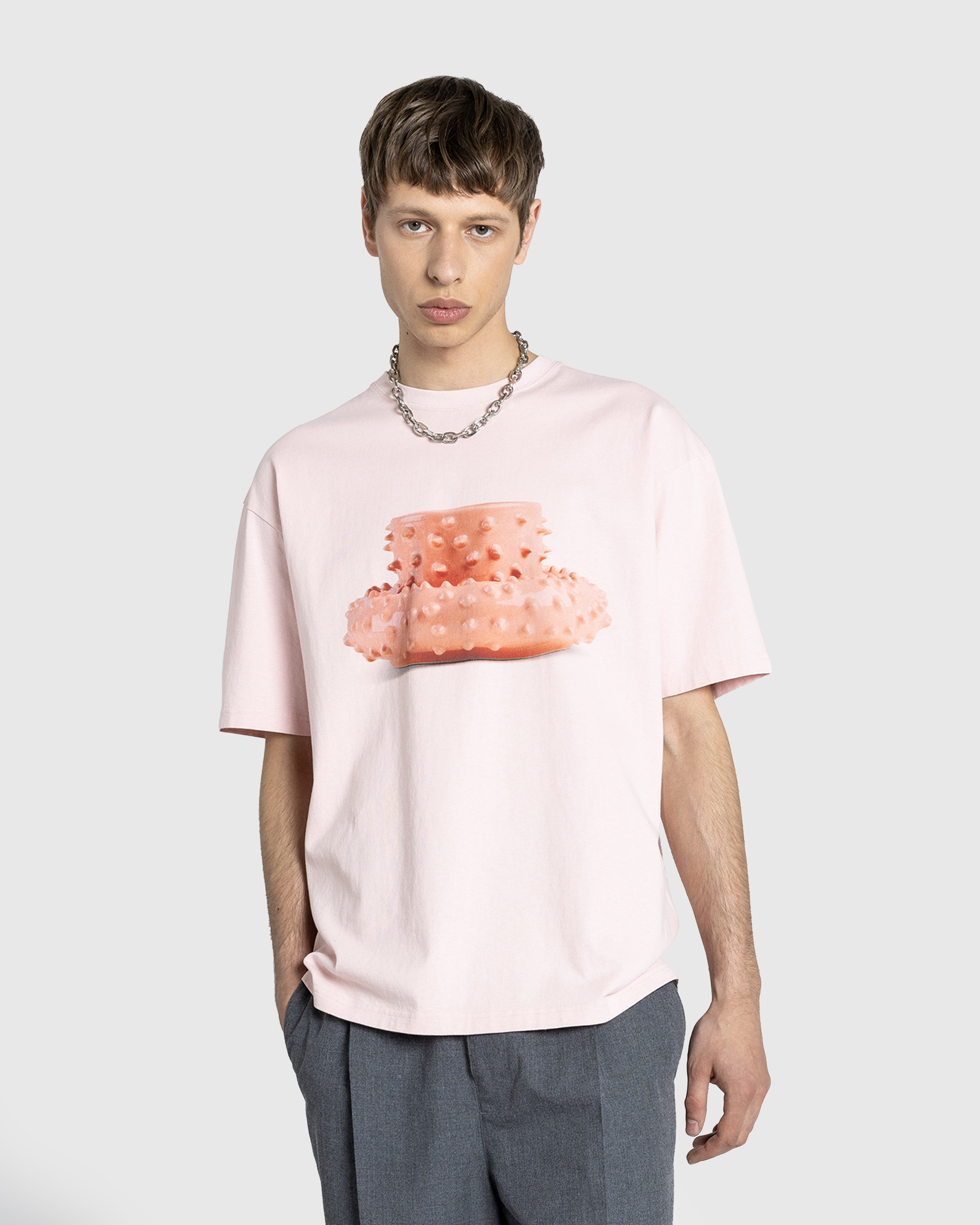 Highsnobiety x Gustaf Westman – Spiky Cup and Saucer T-Shirt Pink  - T-Shirts - Pink - Image 2