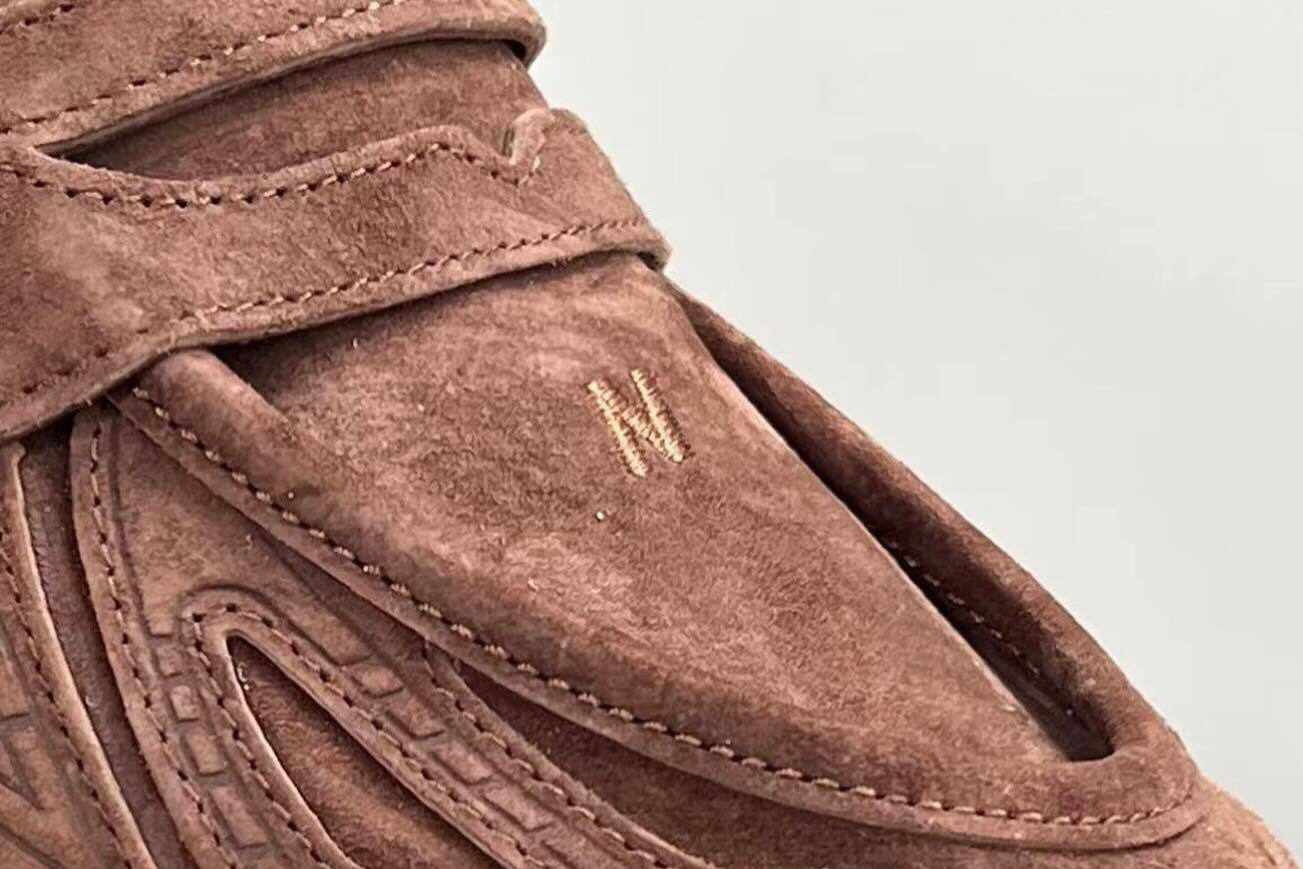 New Balance's sneaker loafer in brown suede