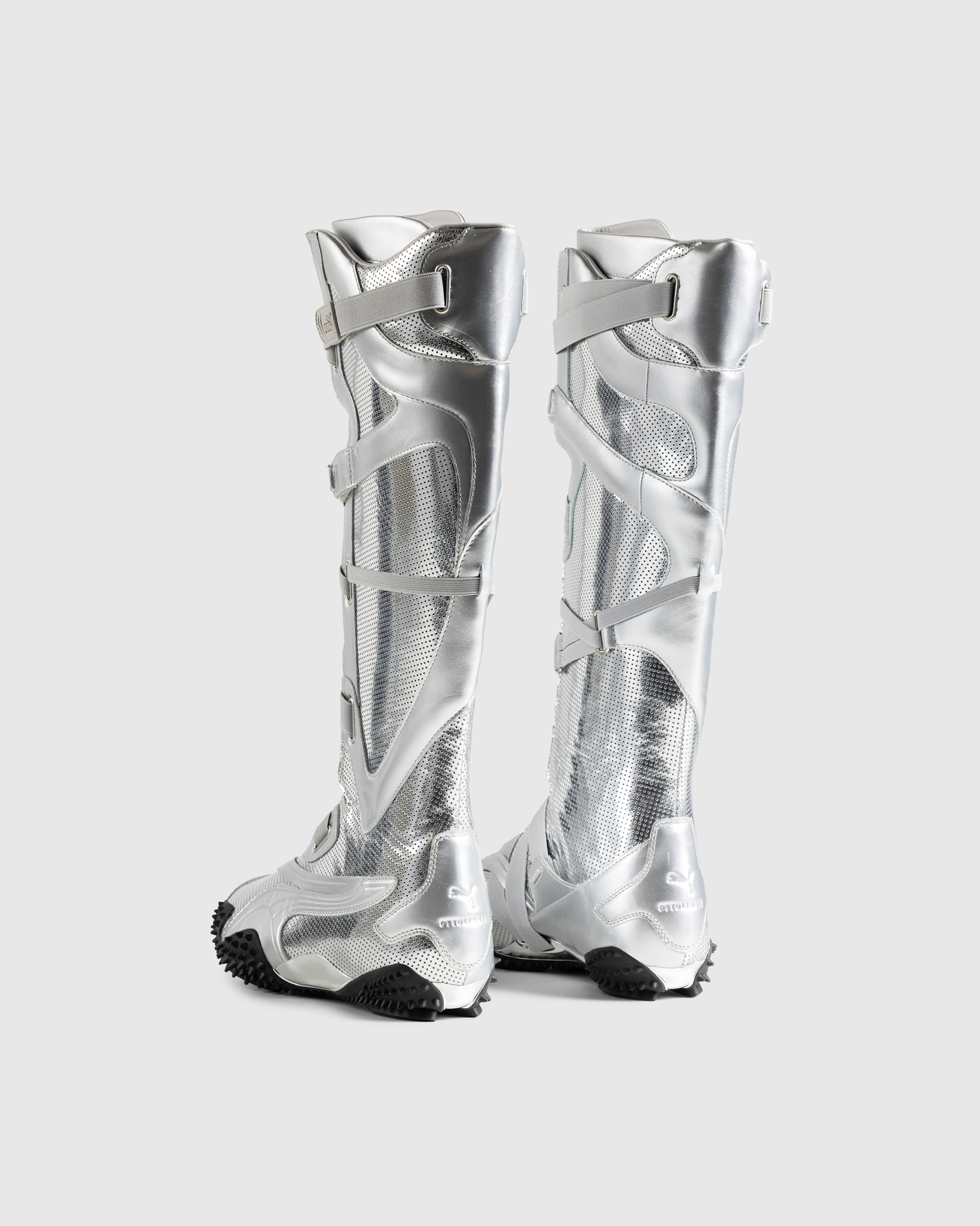 Puma x Ottolinger – Mostro Boot Silver  - Zip-up & Buckled Boots - Silver - Image 4