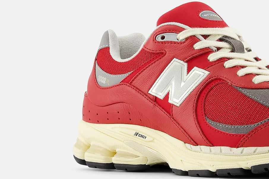 New Balance's red 2002r leather sneaker