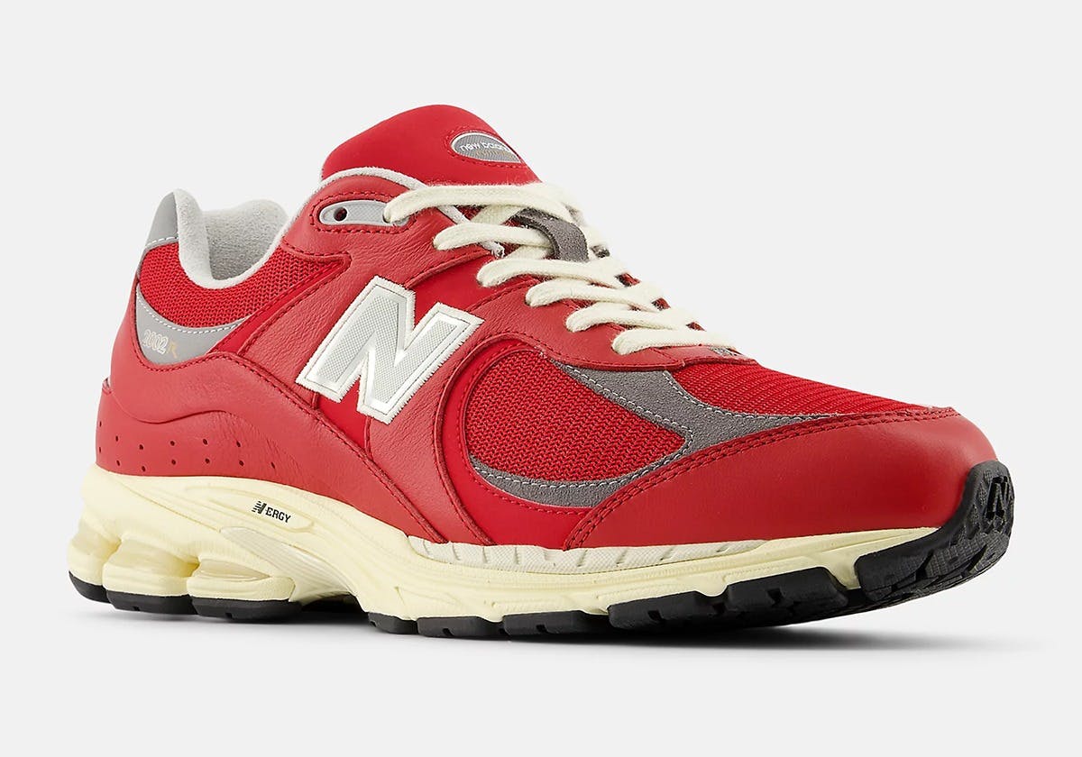 New Balance's red 2002r leather sneaker