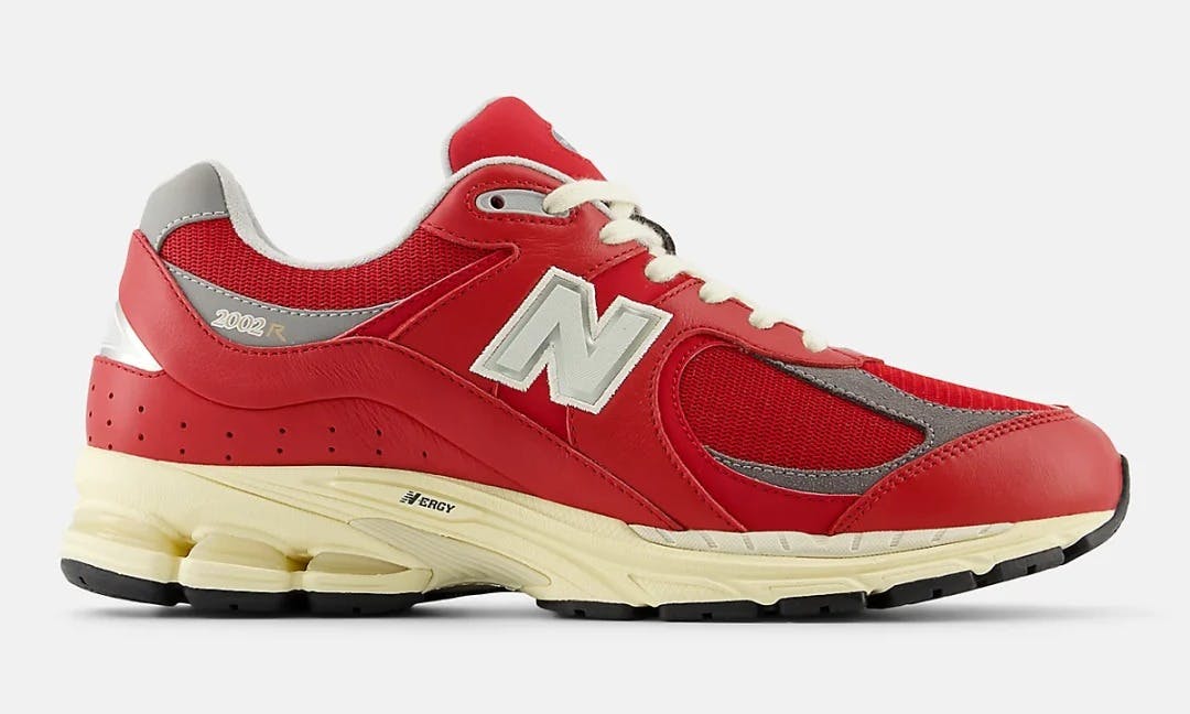 New Balance's red 2002r leather sneaker