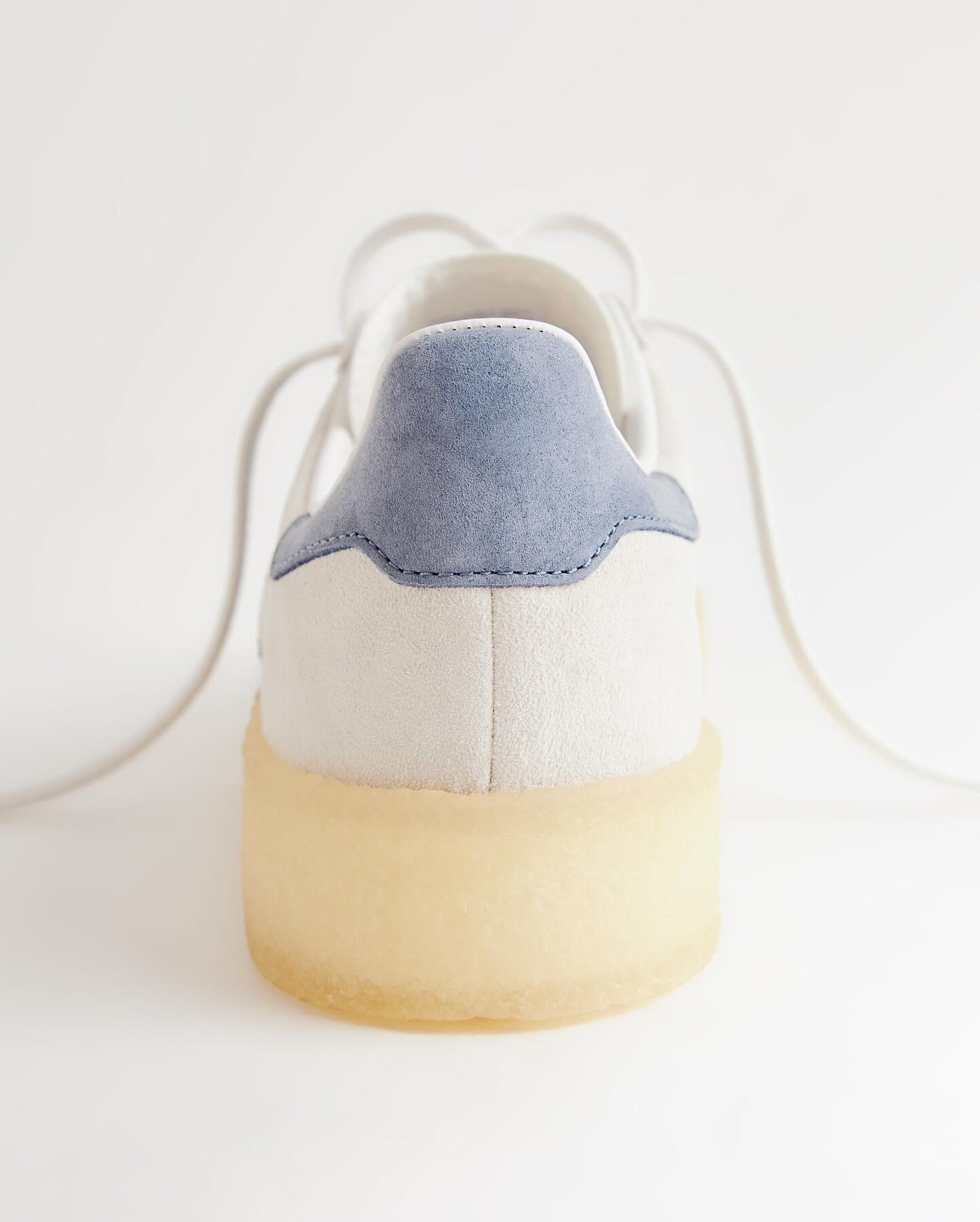 KITH's adidas x Clarks sneakers in blue and white suede