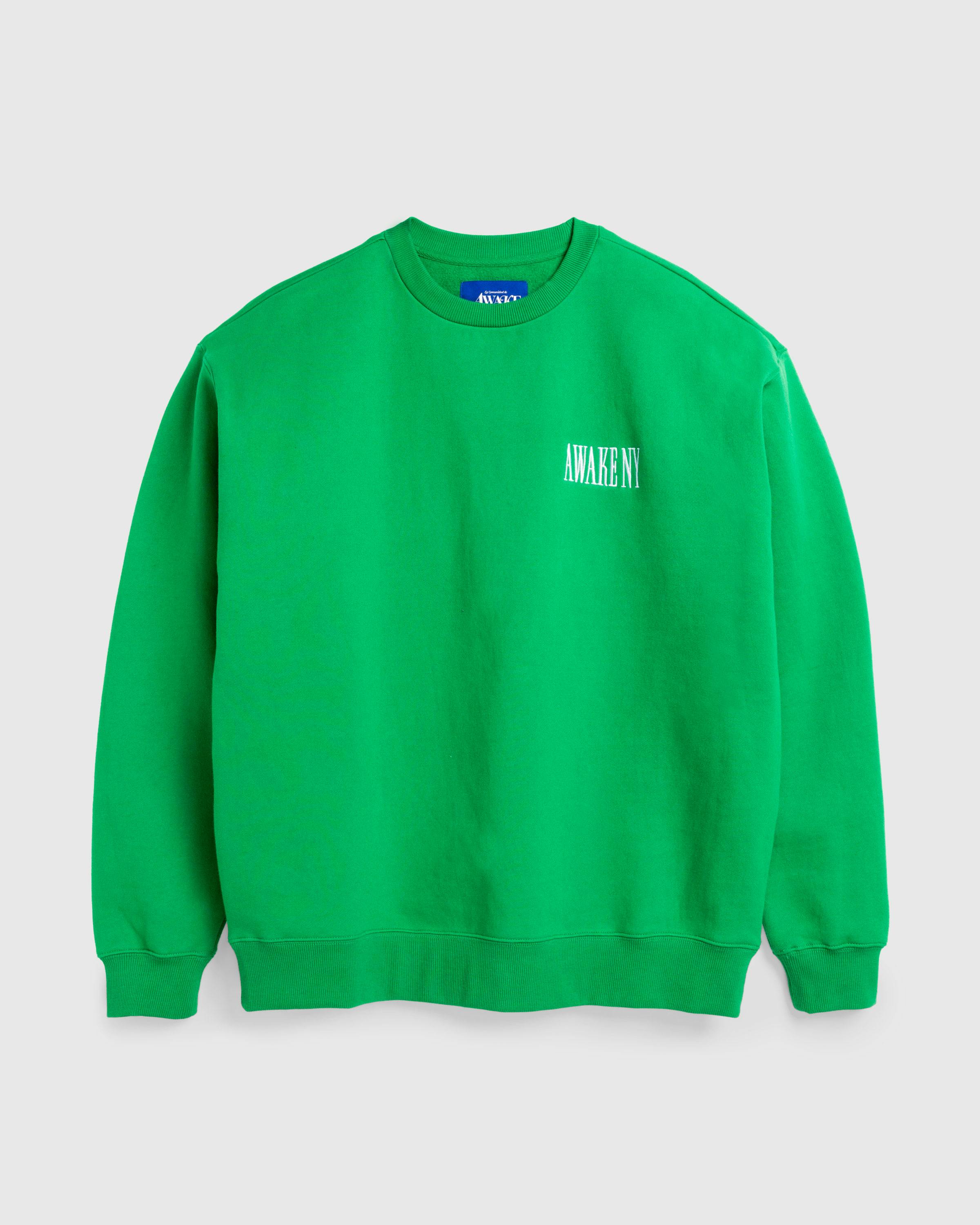 Awake NY – Awake Crewneck Green - Sweats - Green - Image 1