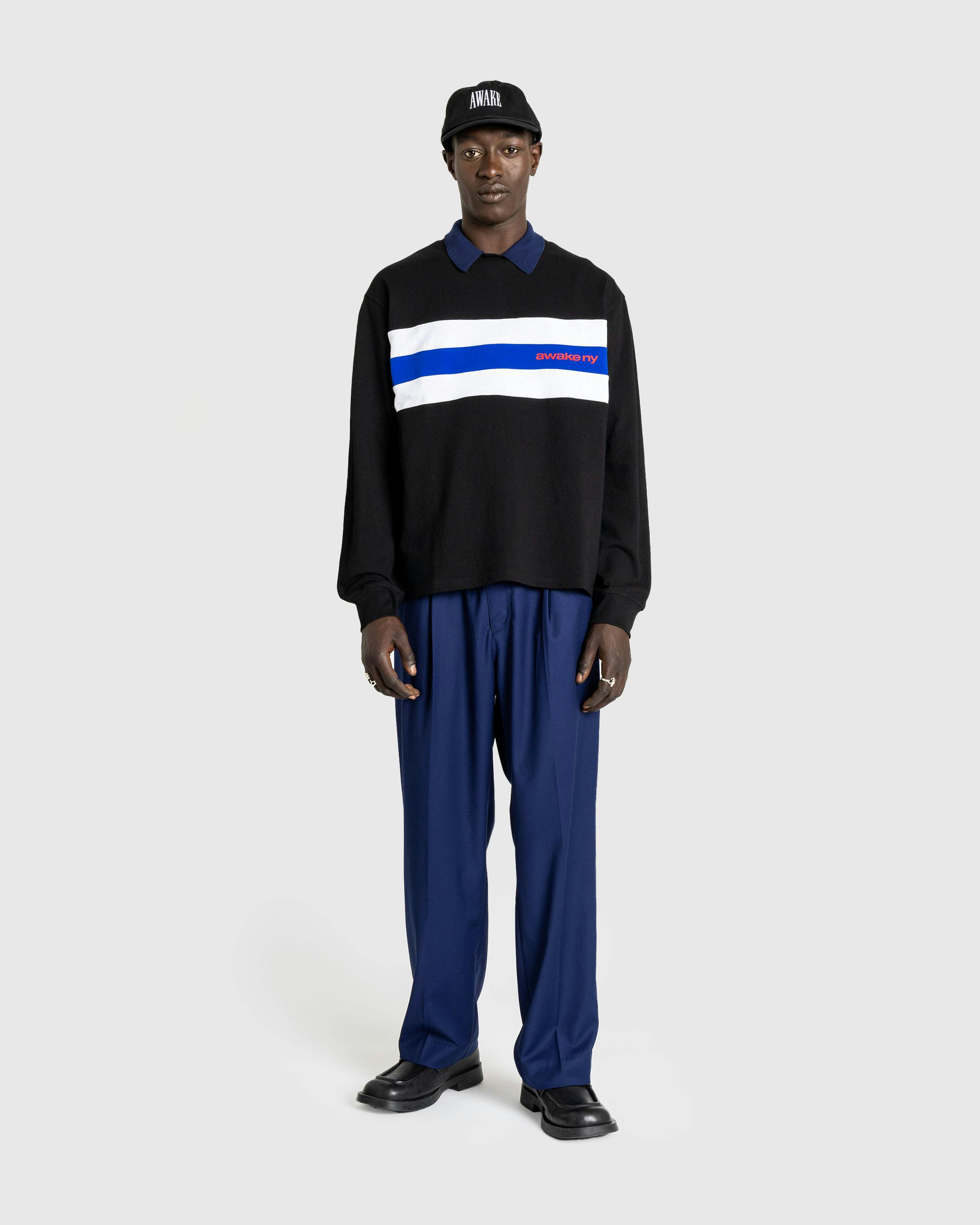 Awake NY – L/S Stripe Shirt Black - Shirts - Black - Image 3