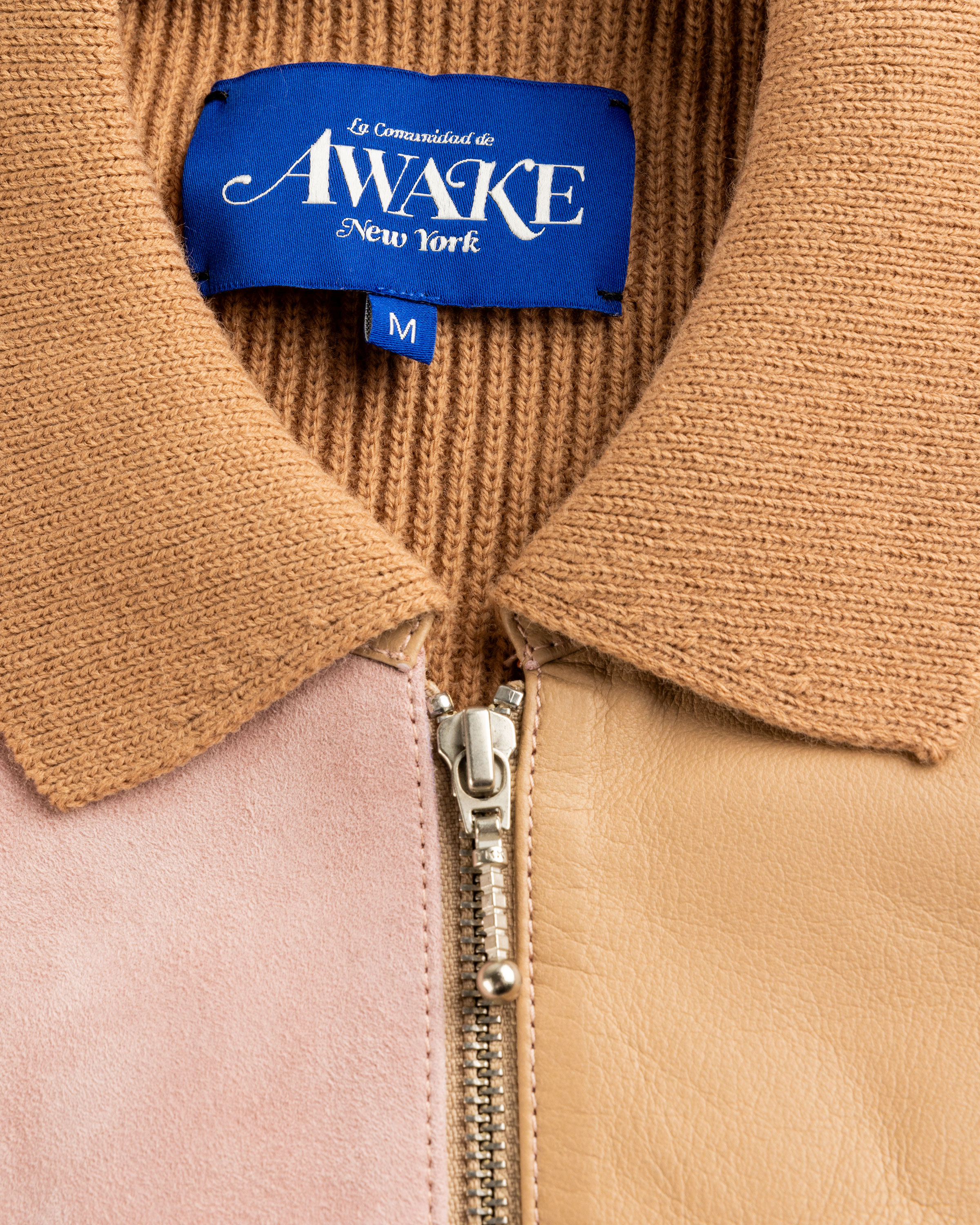 Awake NY – Checkerboard Zip Jacket Brown - Outerwear - Brown - Image 7
