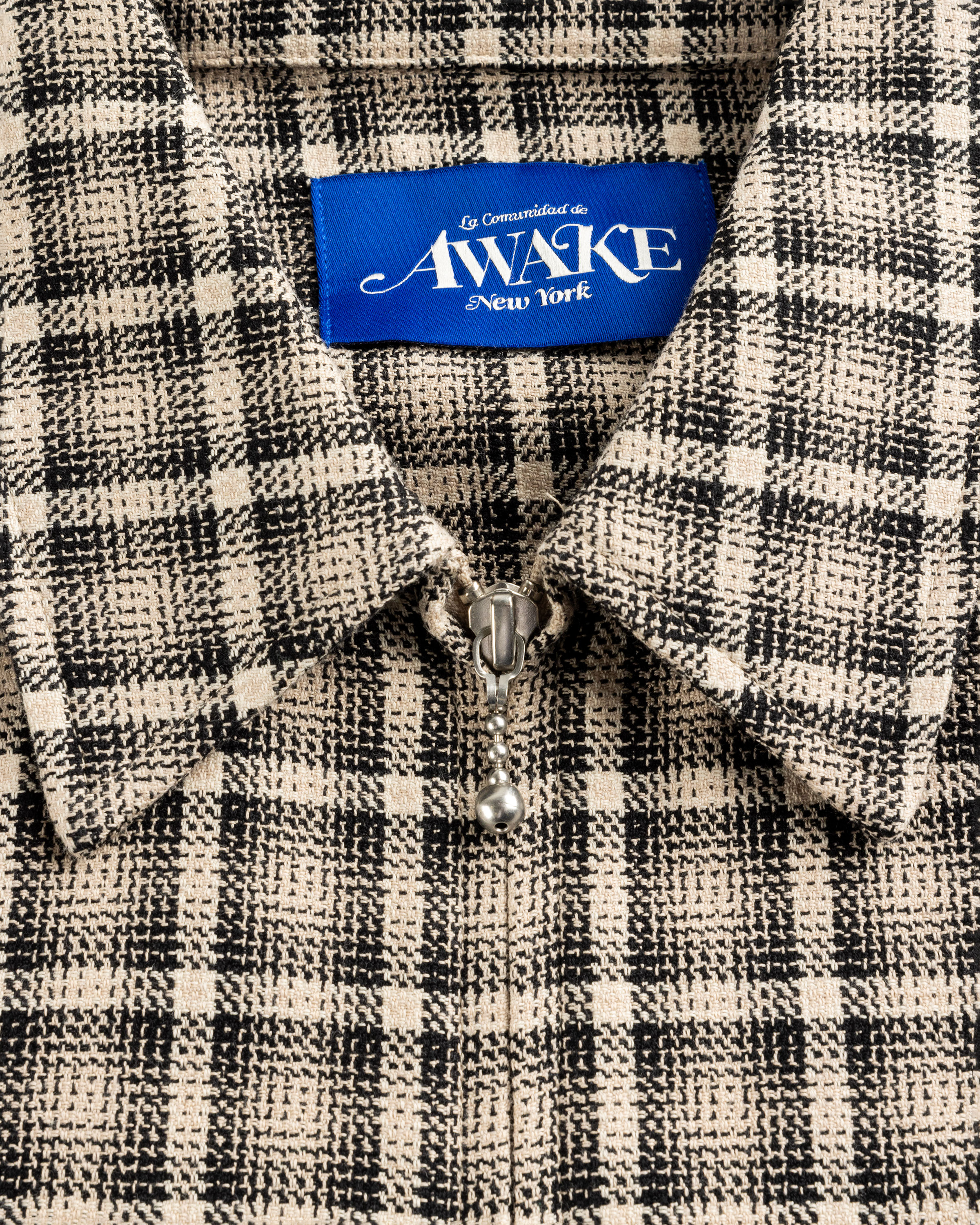 Awake NY – Lightweight Shirt Jacket Brown Plaid - Shirts - Brown - Image 7