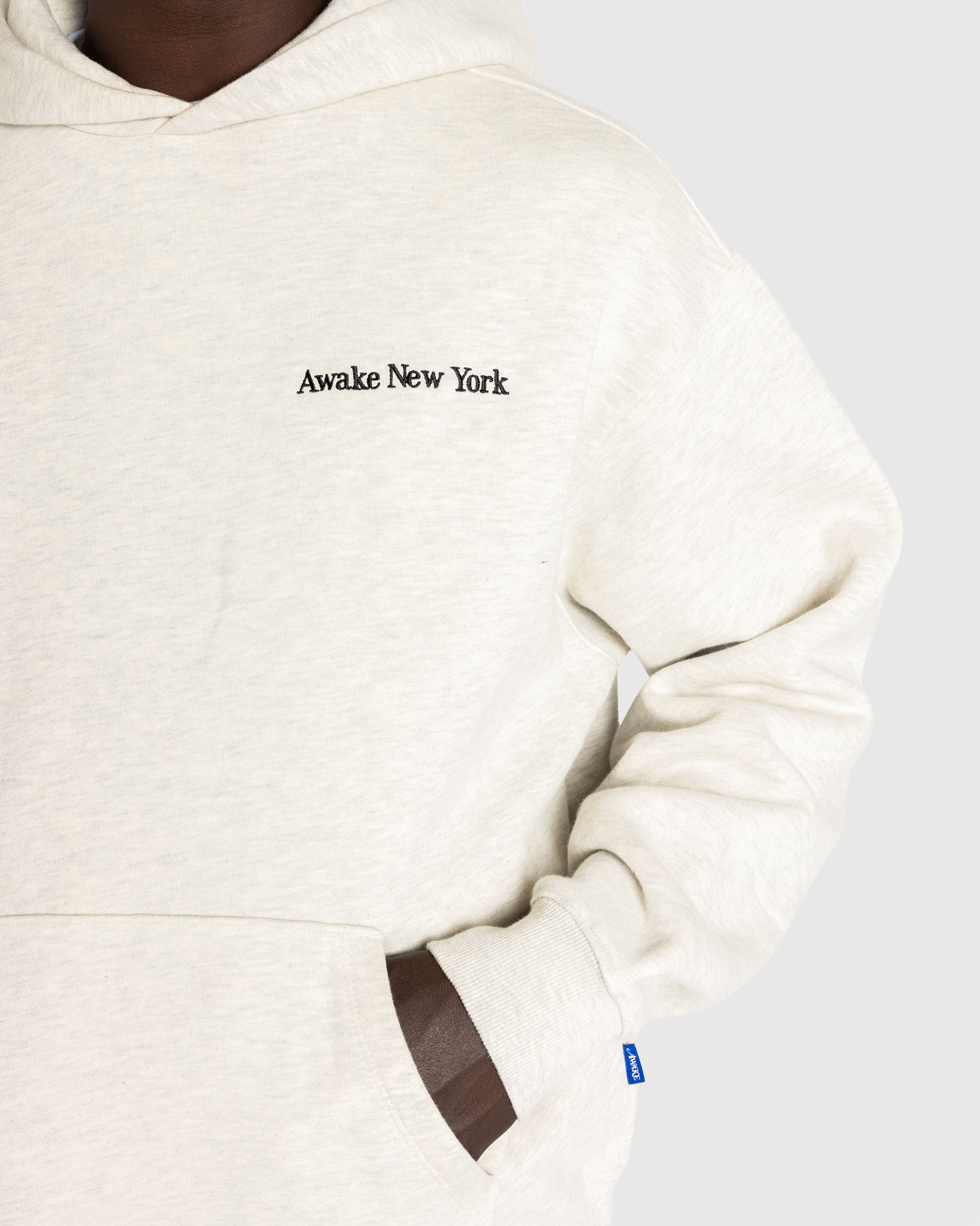 Awake NY – Serif Hoodie Grey - Sweats - Grey - Image 5