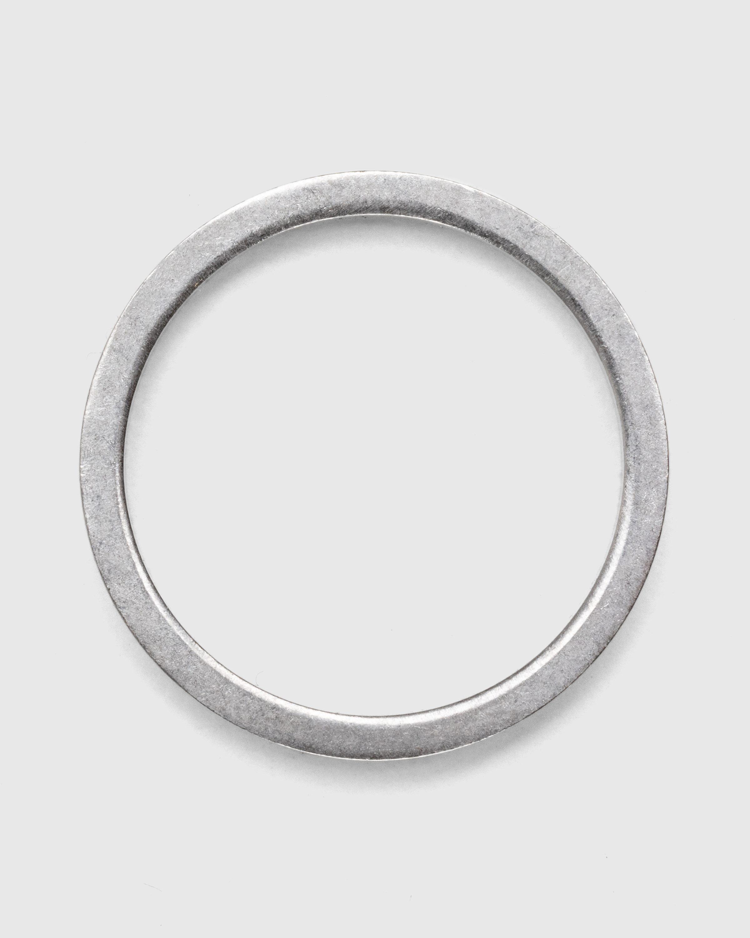 Maison Margiela – Logo Ring Palladio Burattato - Jewelry - Silver - Image 2