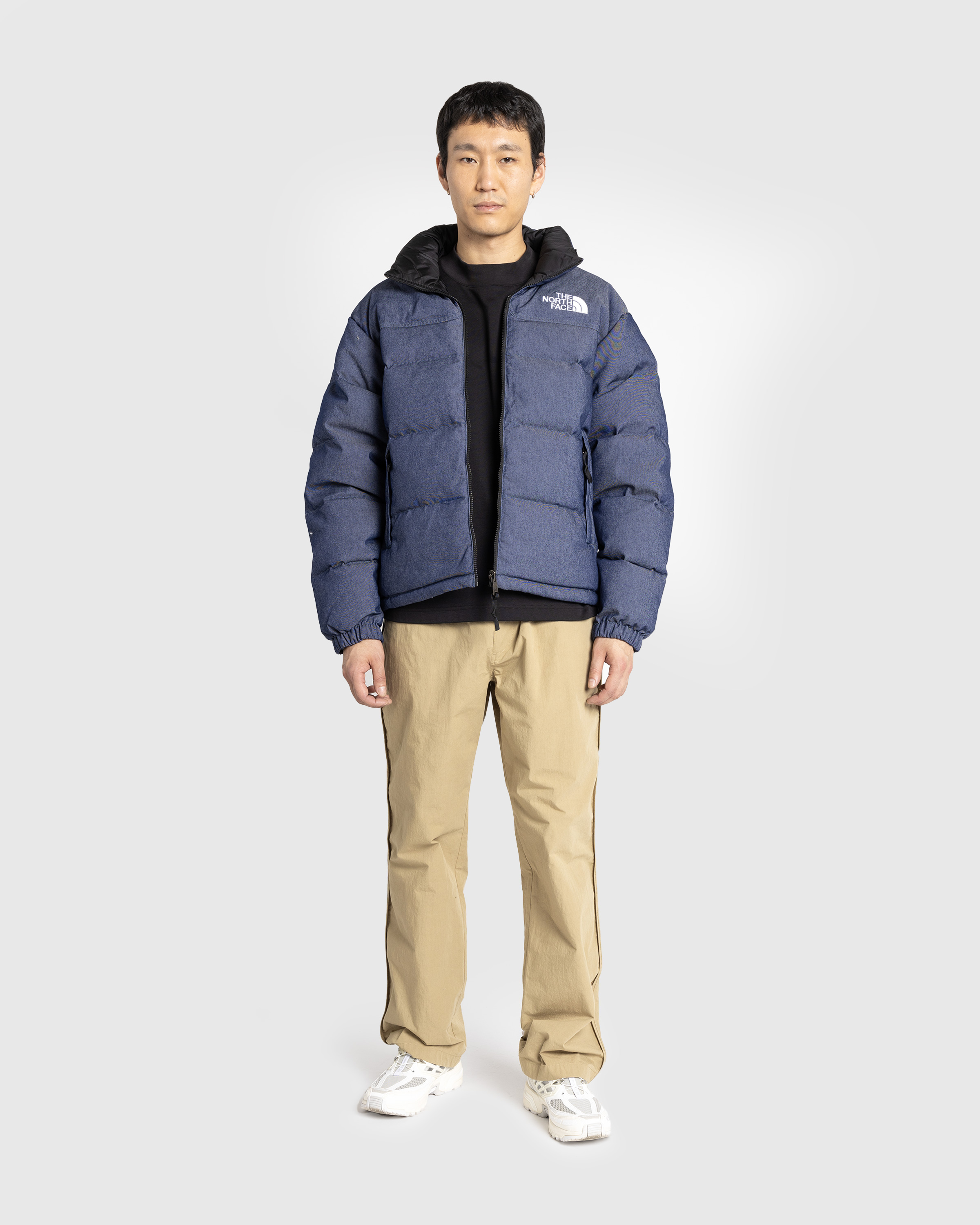 The North Face – ’92 Reversible Nuptse Jacket Sulphur Moss/Coal Brown-2 - Outerwear - Blue - Image 4
