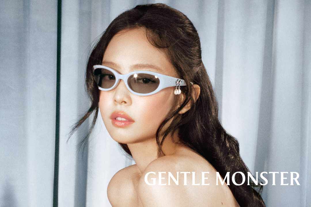 Jennie wears her white Gentle Monster sunglasses collab