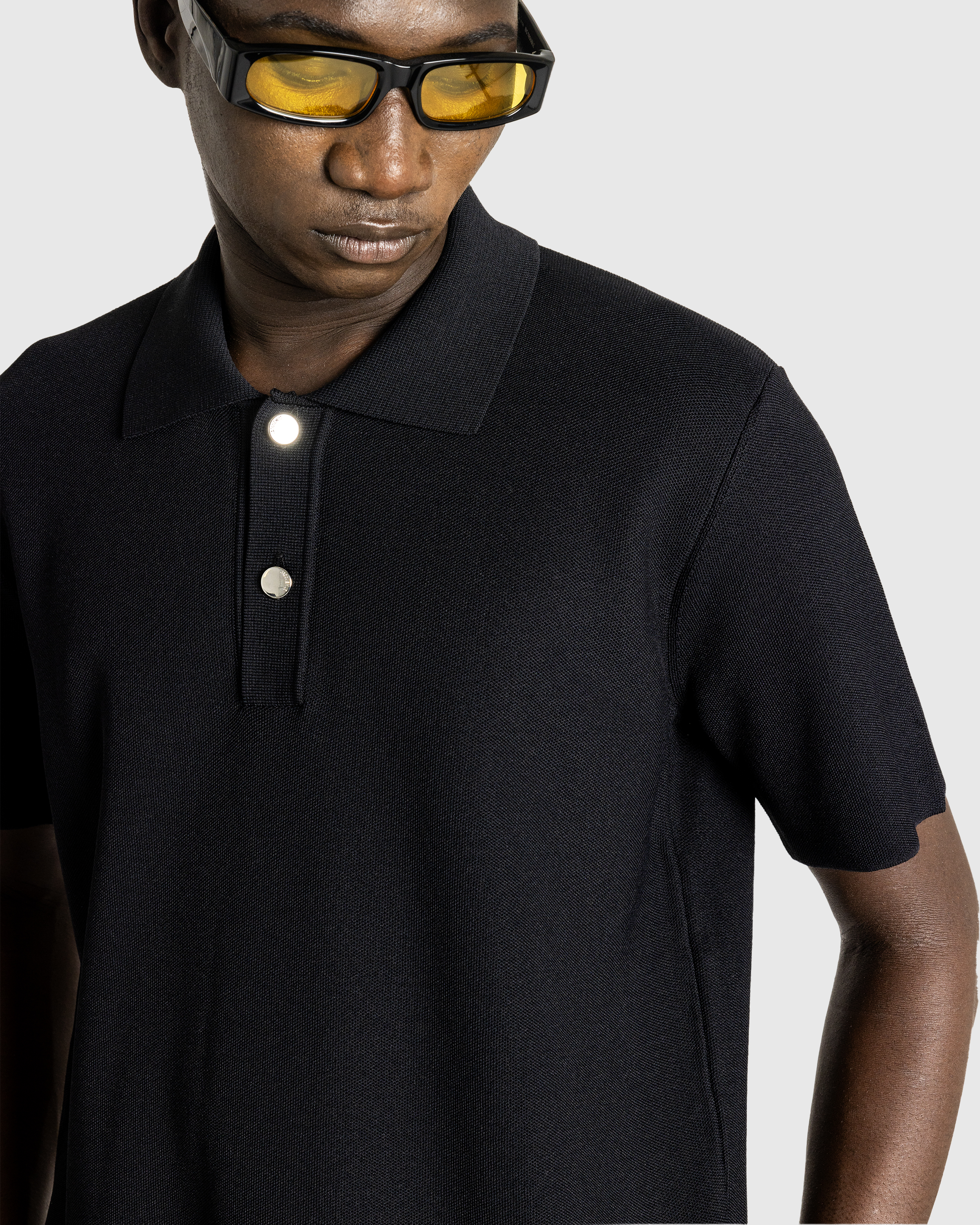 JACQUEMUS – Le Polo Maille Black - Shirts - Black - Image 3