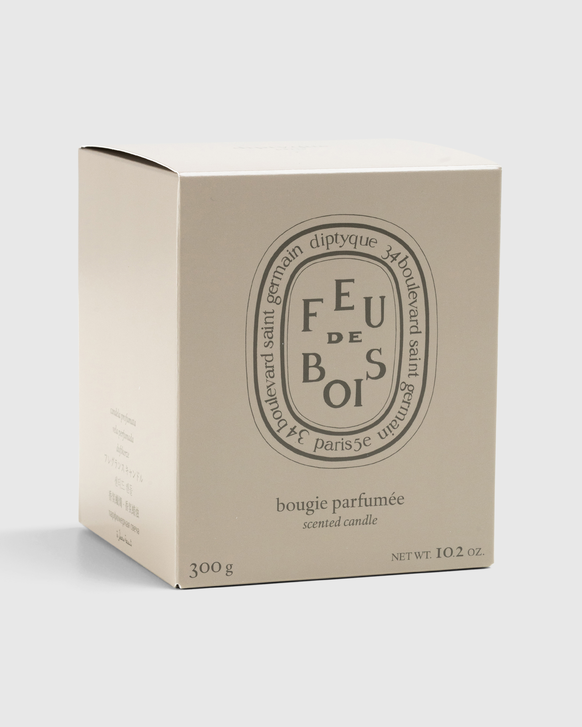 Diptyque – Grey Candle Feu de Bois 300g - Candles & Fragrances - Transparent - Image 3