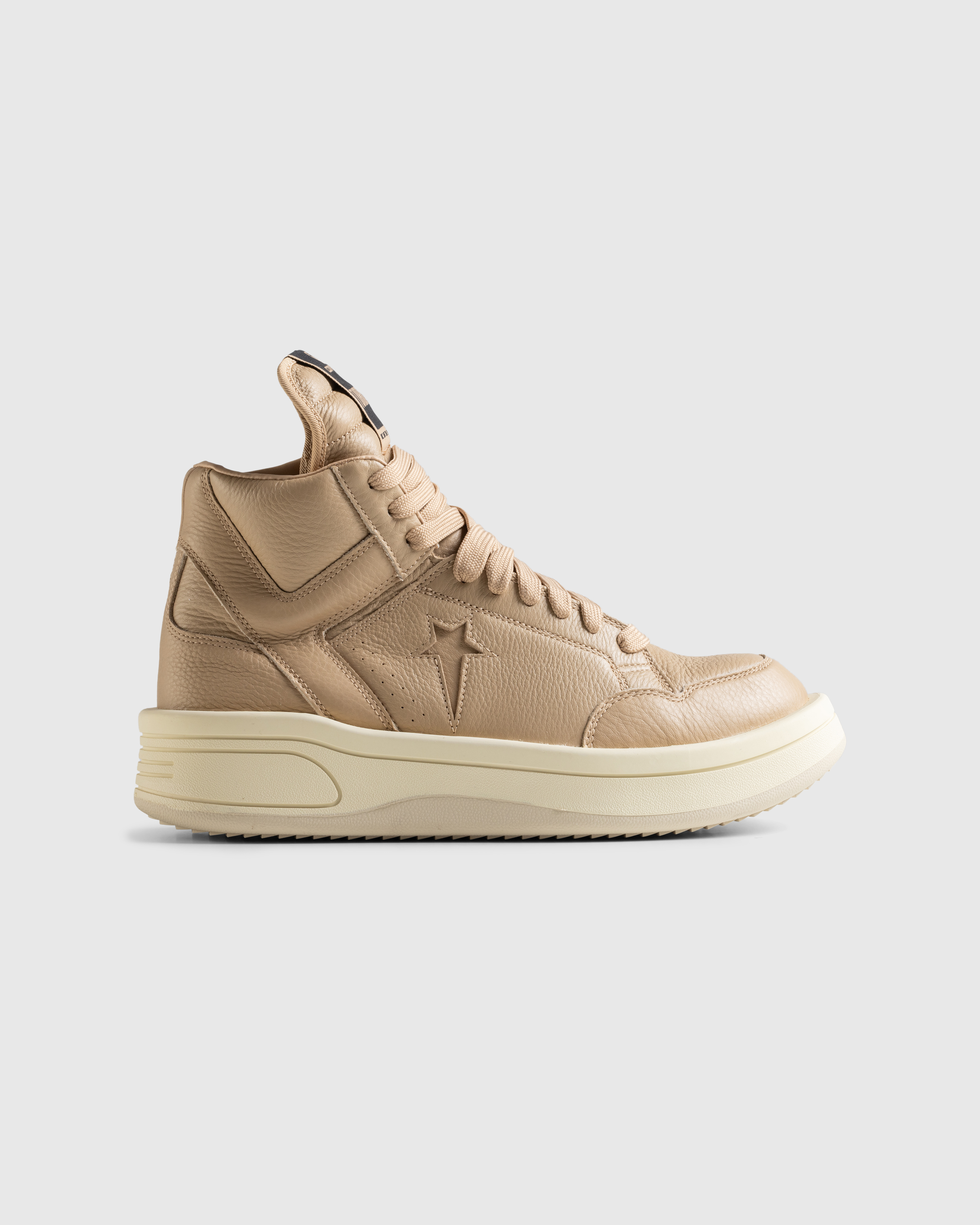 Rick Owens x Converse – TURBOWPN Cave  - High Top Sneakers - Brown - Image 1