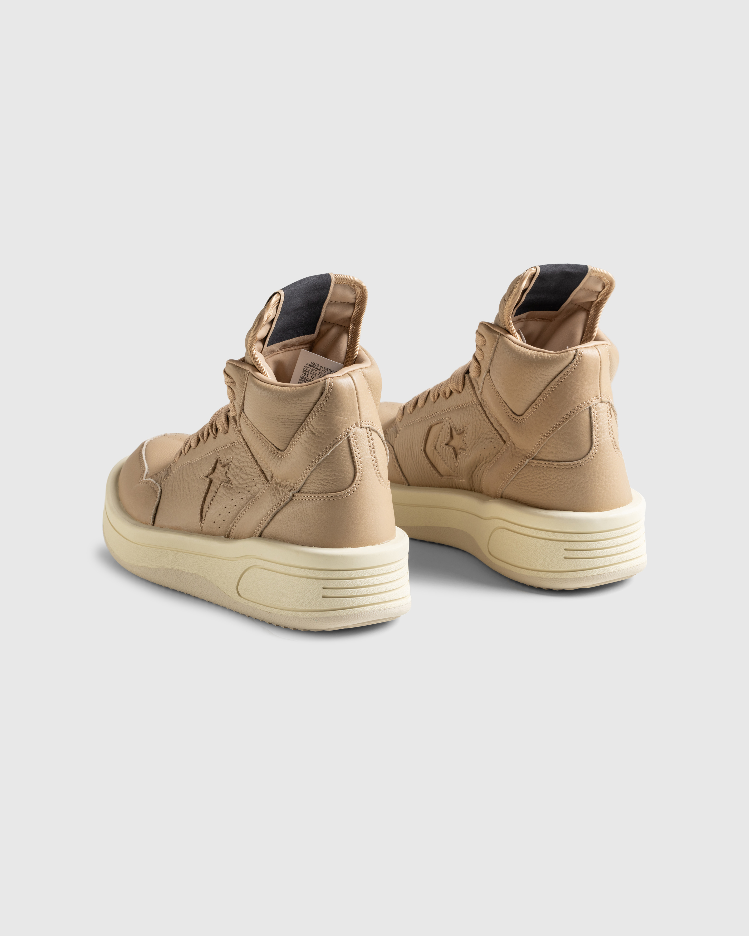 Rick Owens x Converse – TURBOWPN Cave  - High Top Sneakers - Brown - Image 4