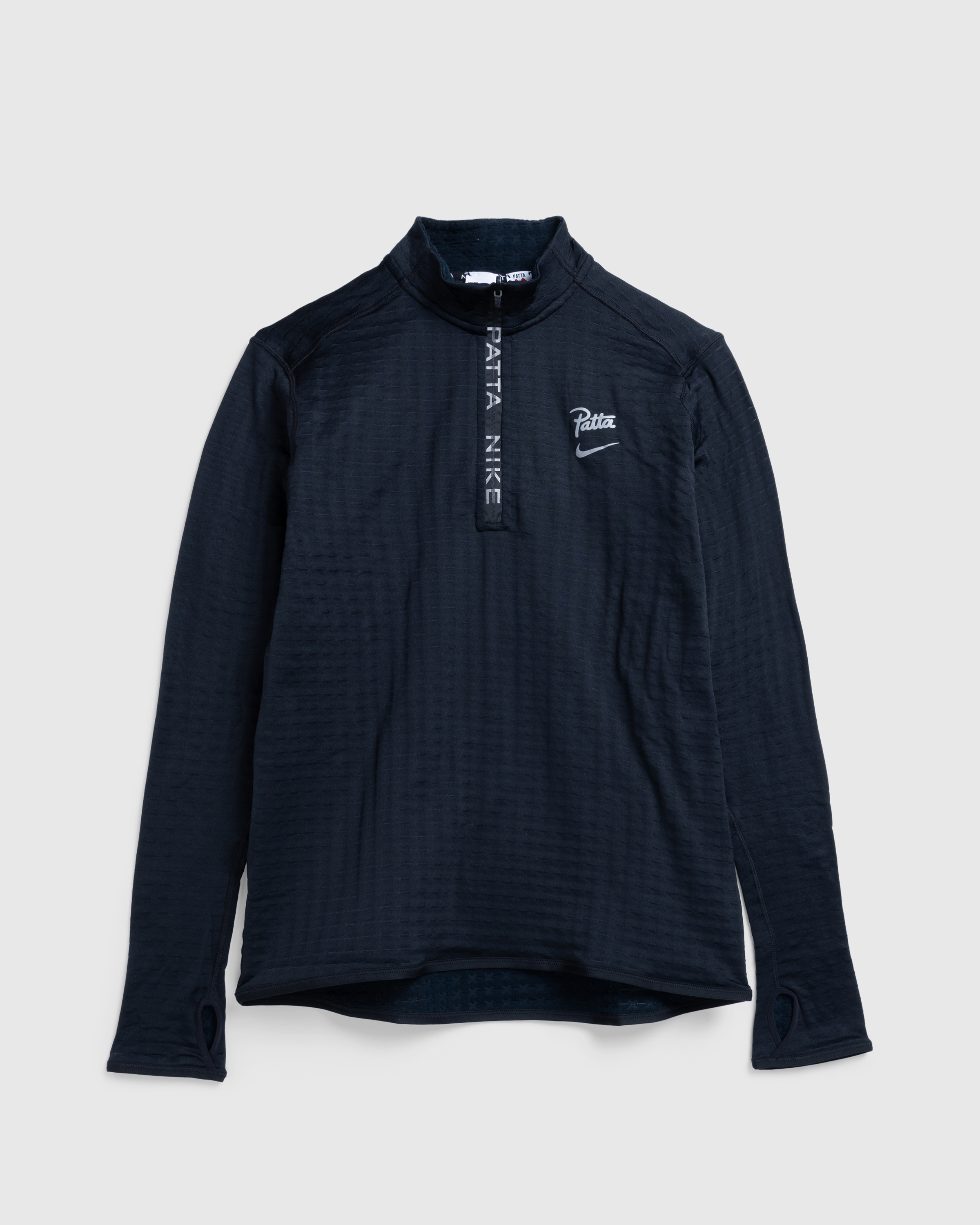 Nike x Patta – Half-Zip Long-Sleeve Top Black - Zip-Ups - Black - Image 1