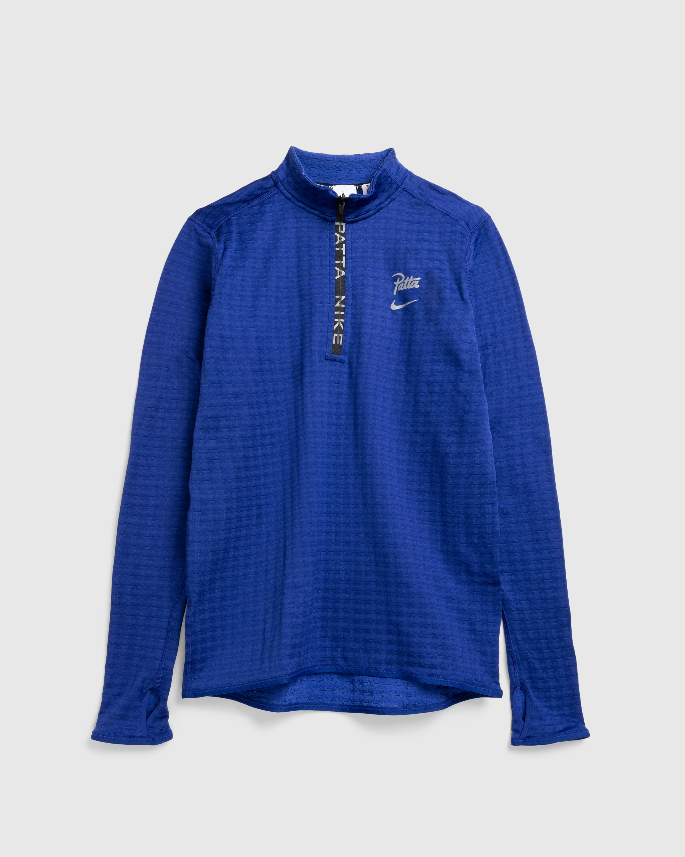 Nike x Patta – Half-Zip Long-Sleeve Top Deep Royal Blue - Zip-Ups - Blue - Image 1