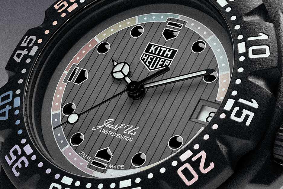 KITH & TAG Heuer's Formula 1 watch collab in black, yellow, silver colorways