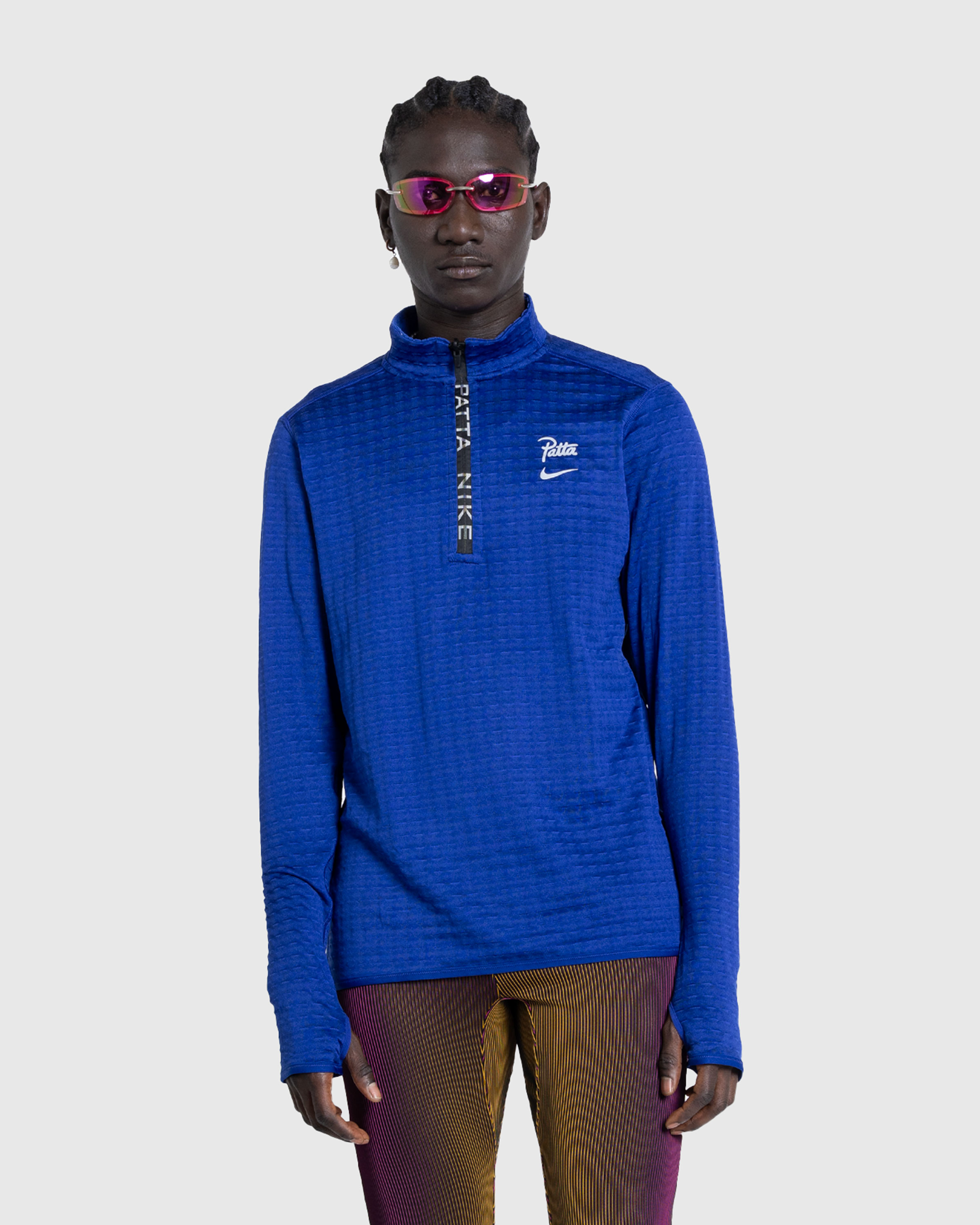 Nike x Patta – Half-Zip Long-Sleeve Top Deep Royal Blue - Zip-Ups - Blue - Image 2