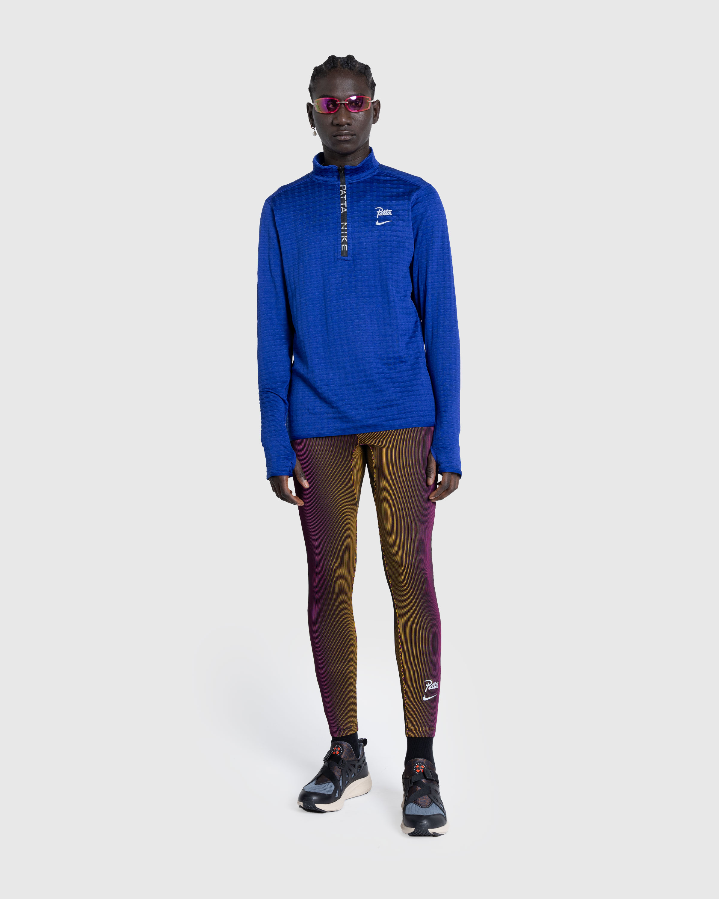 Nike x Patta – Half-Zip Long-Sleeve Top Deep Royal Blue - Zip-Ups - Blue - Image 3