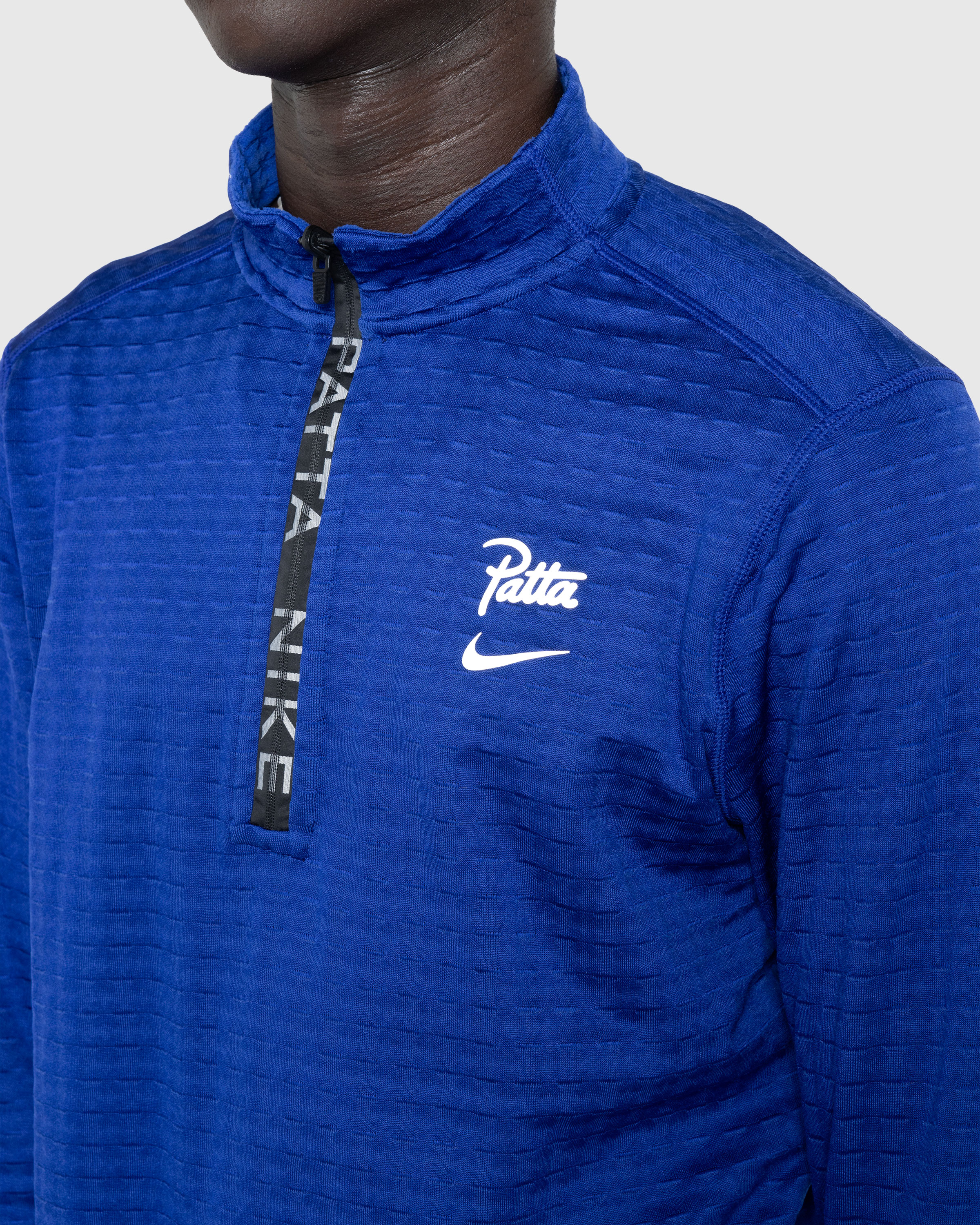 Nike x Patta – Half-Zip Long-Sleeve Top Deep Royal Blue - Zip-Ups - Blue - Image 8
