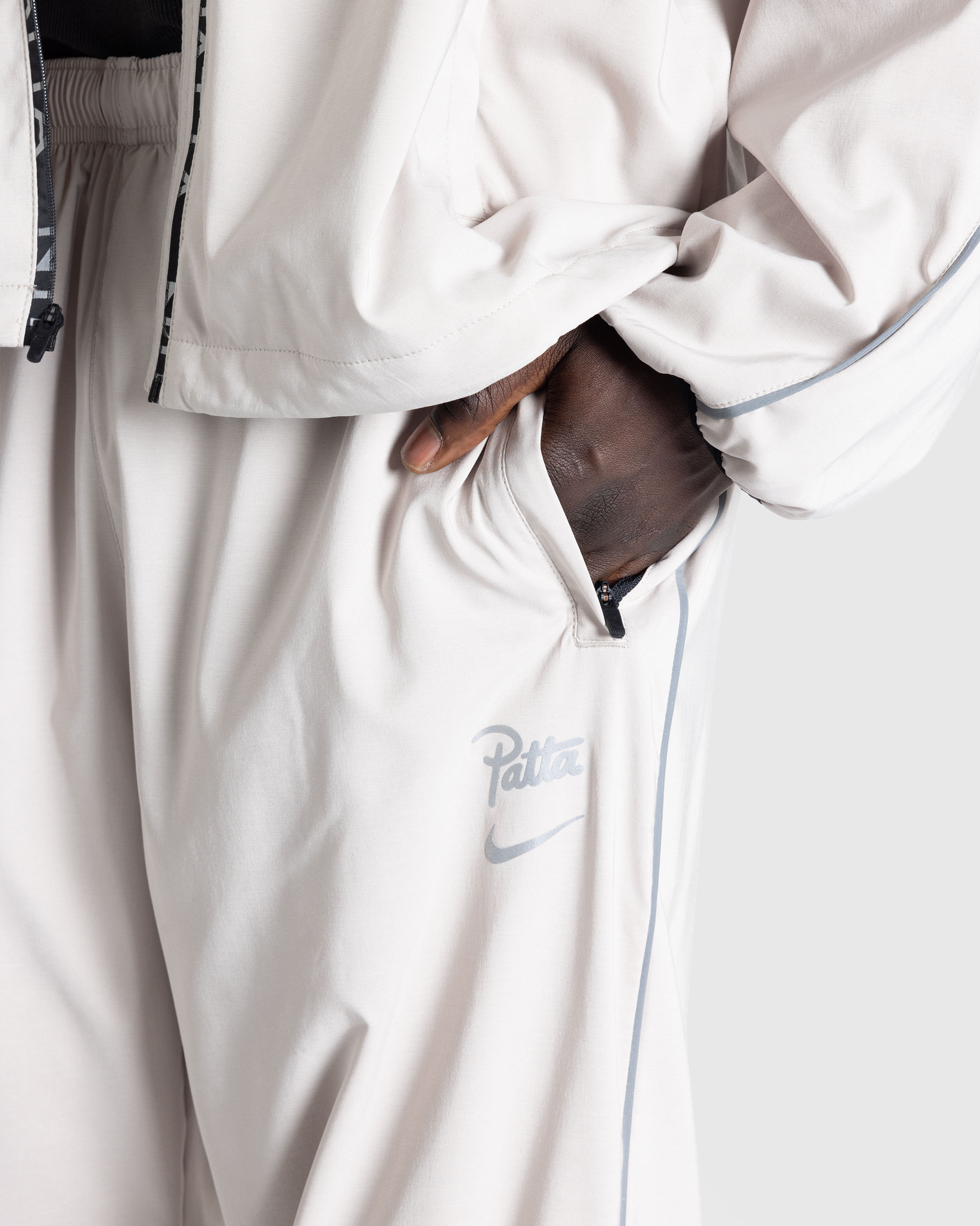 Nike x Patta – Men's Track Pants Sanddrift/Cream II - Track Pants - White - Image 5