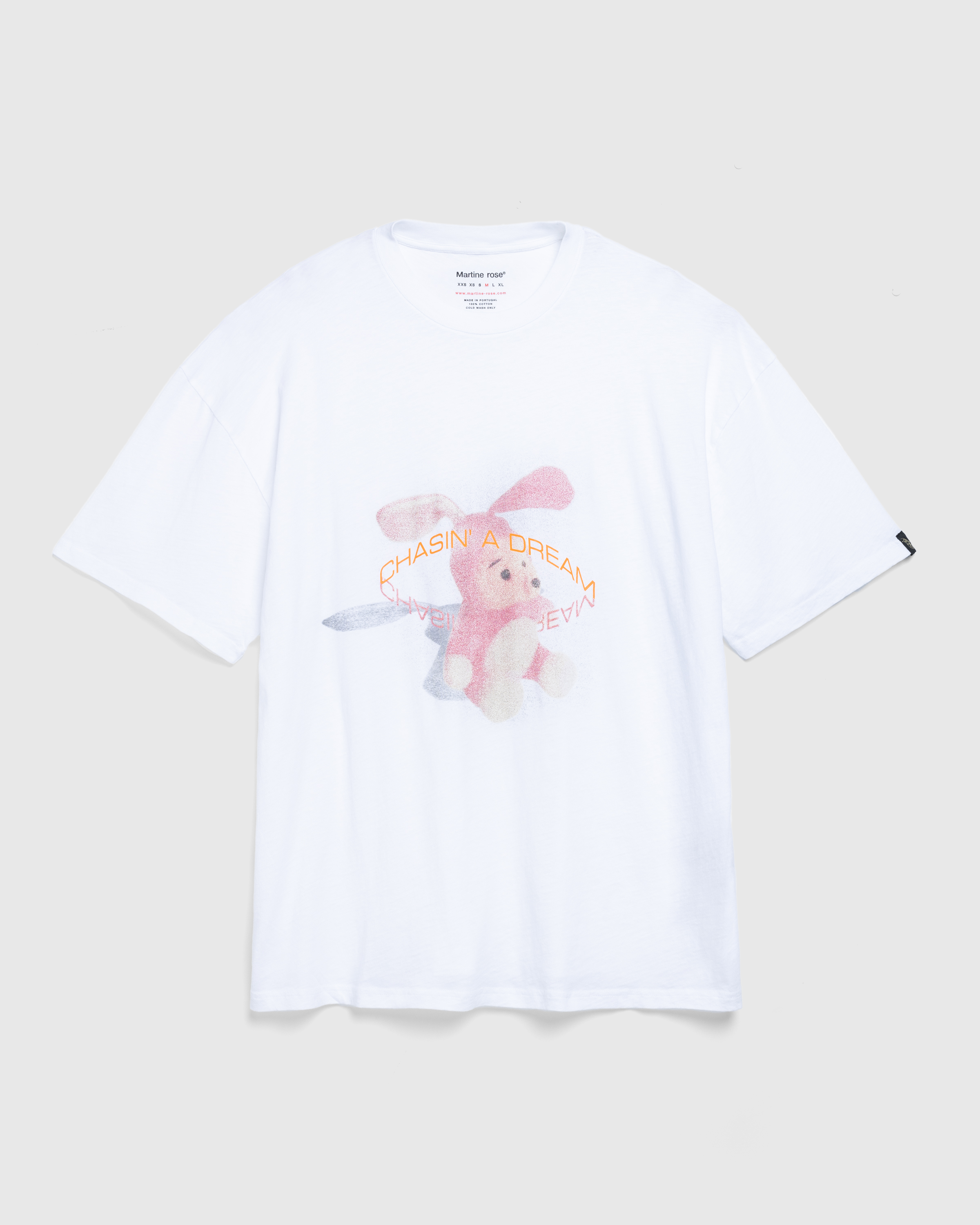 Martine Rose – Oversized S/S T-Shirt White/Noisy Bunny - T-Shirts - White - Image 1