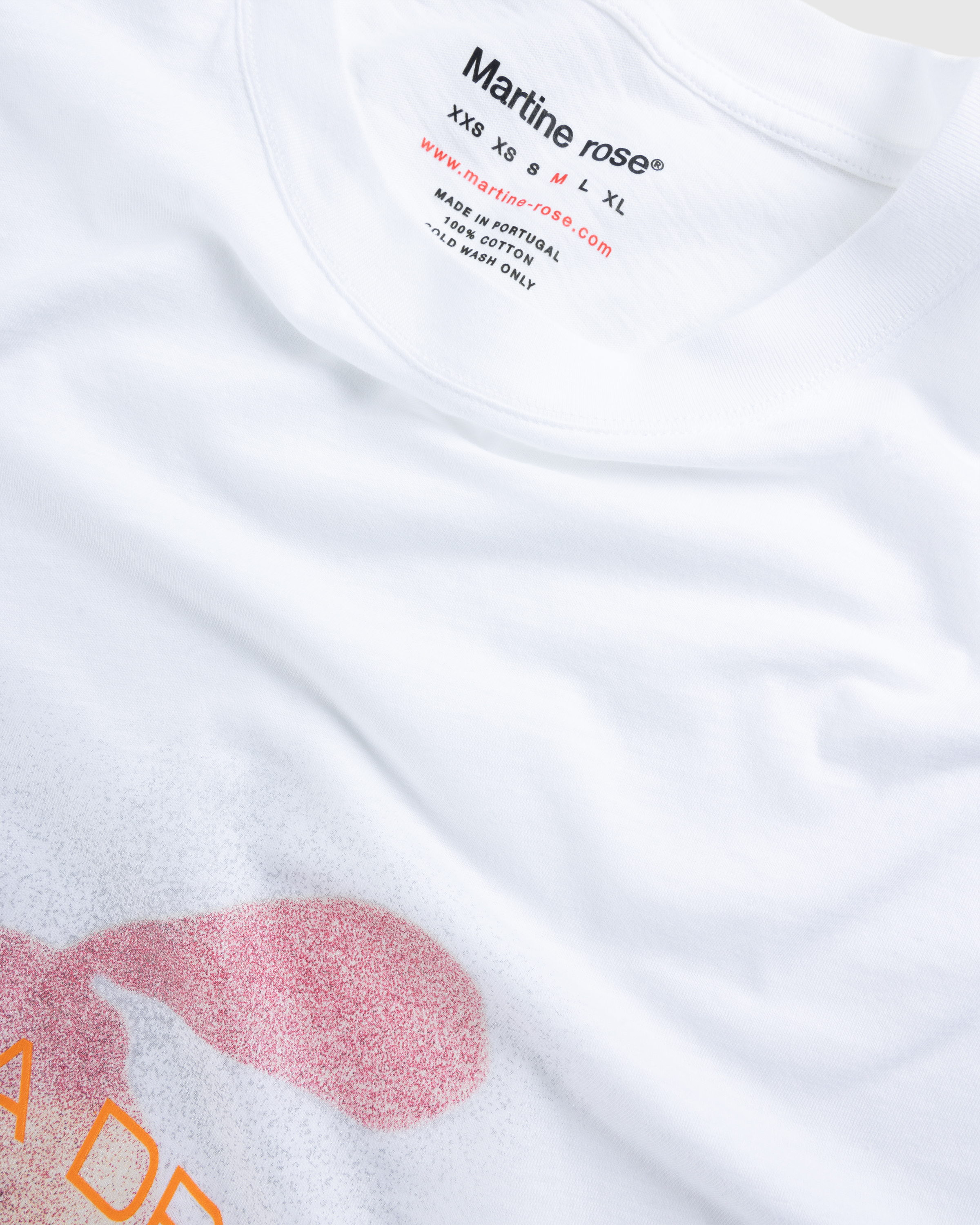 Martine Rose – Oversized S/S T-Shirt White/Noisy Bunny - T-Shirts - White - Image 6