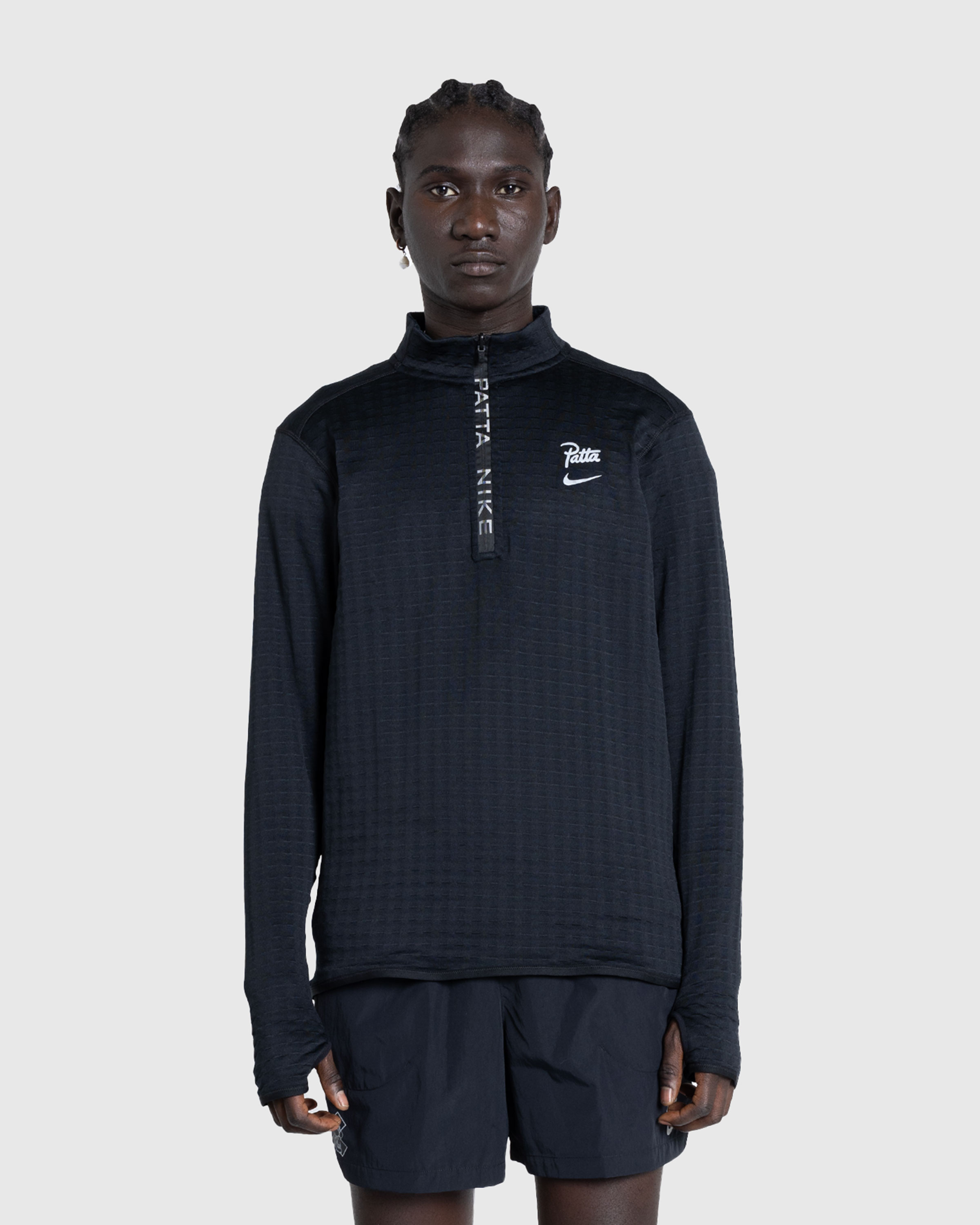 Nike x Patta – Half-Zip Long-Sleeve Top Black - Zip-Ups - Black - Image 2