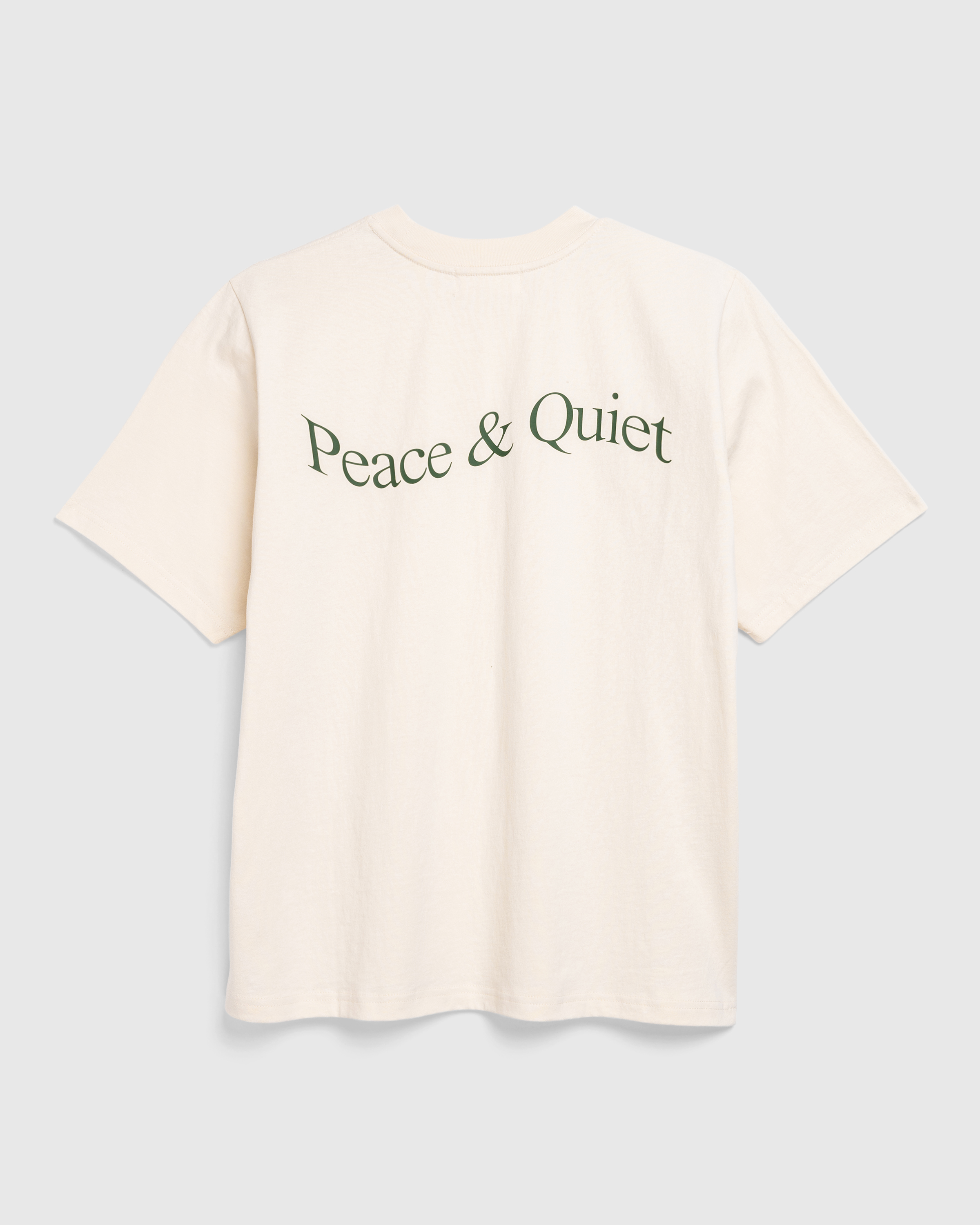 Museum of Peace & Quiet – Wordmark T-Shirt Bone - T-Shirts - Beige - Image 1
