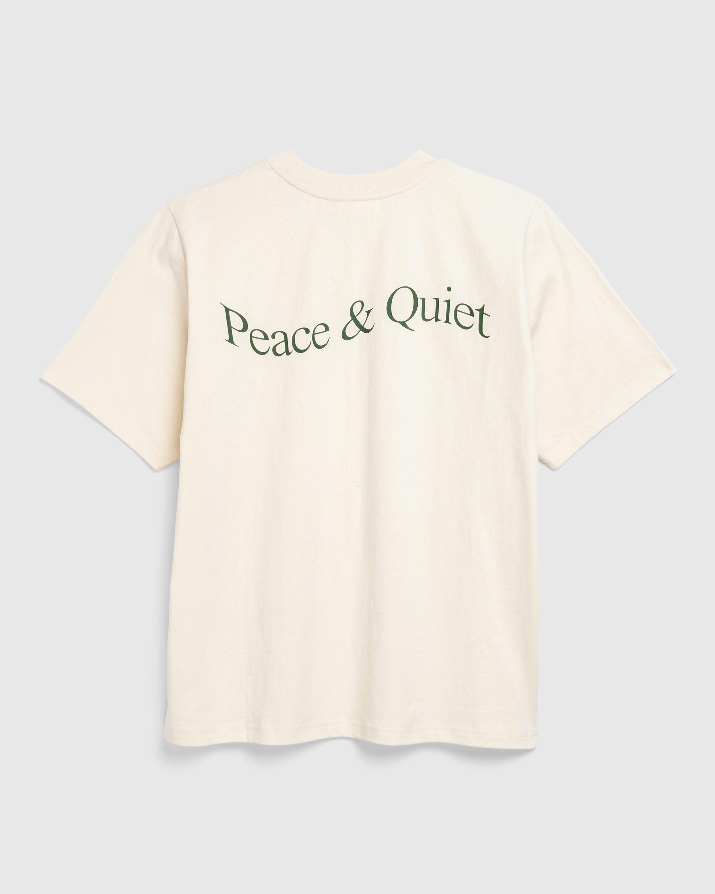 Museum of Peace & Quiet – Wordmark T-Shirt Bone - T-Shirts - Beige - Image 1