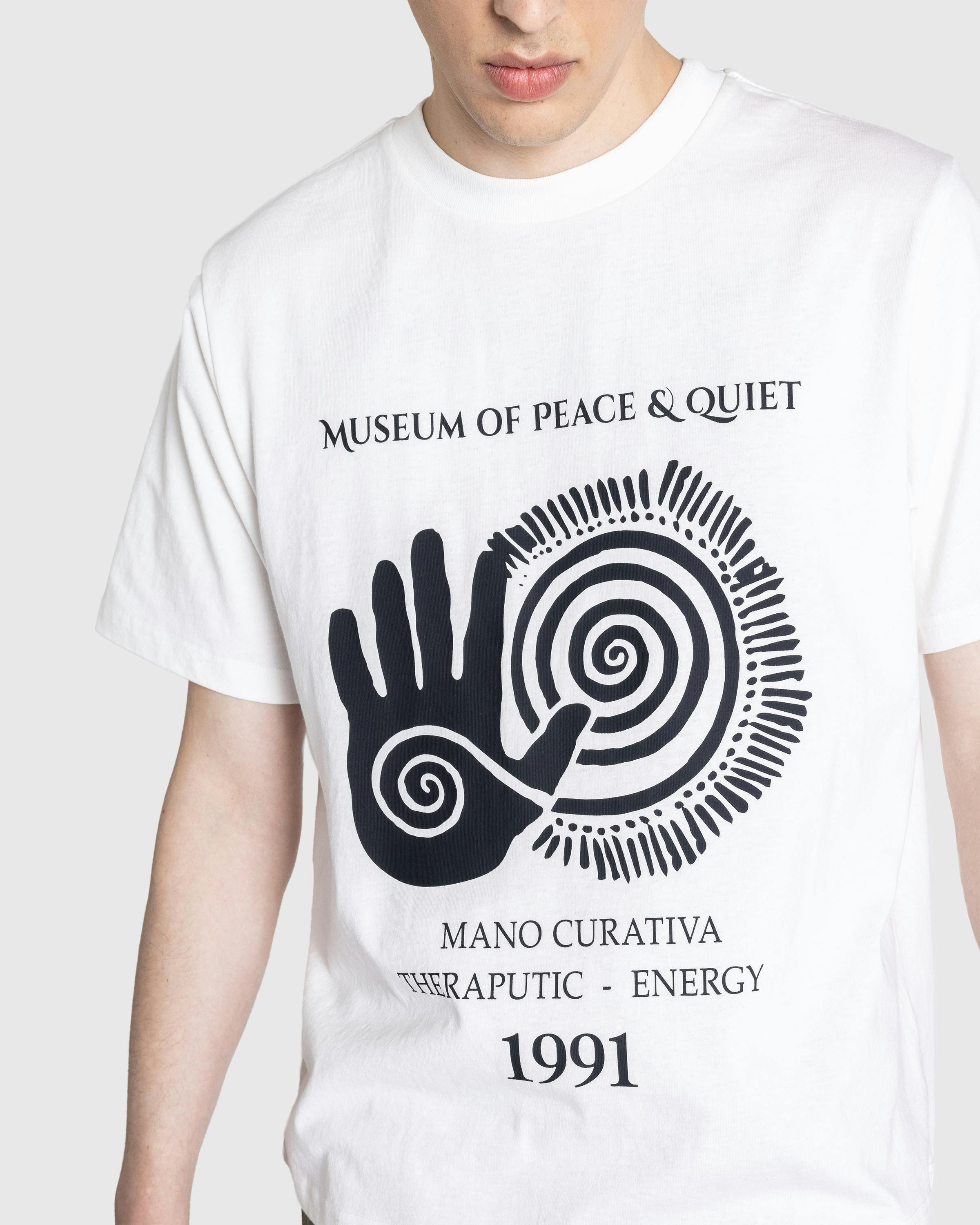 Museum of Peace & Quiet – Mano Curativa T-Shirt White - T-Shirts - White - Image 5