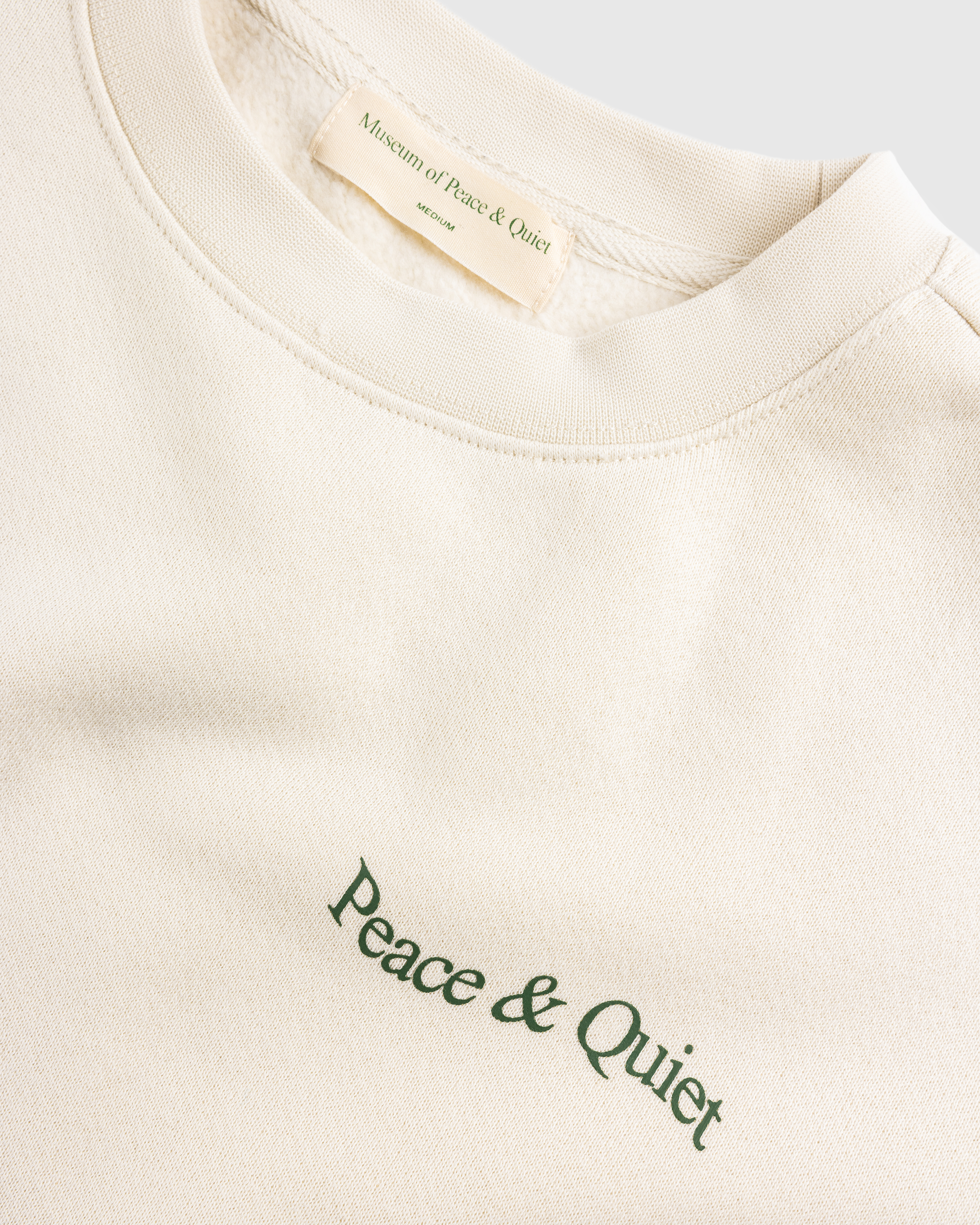 Museum of Peace & Quiet – Wordmark Crewneck Bone - Sweatshirts - Beige - Image 6