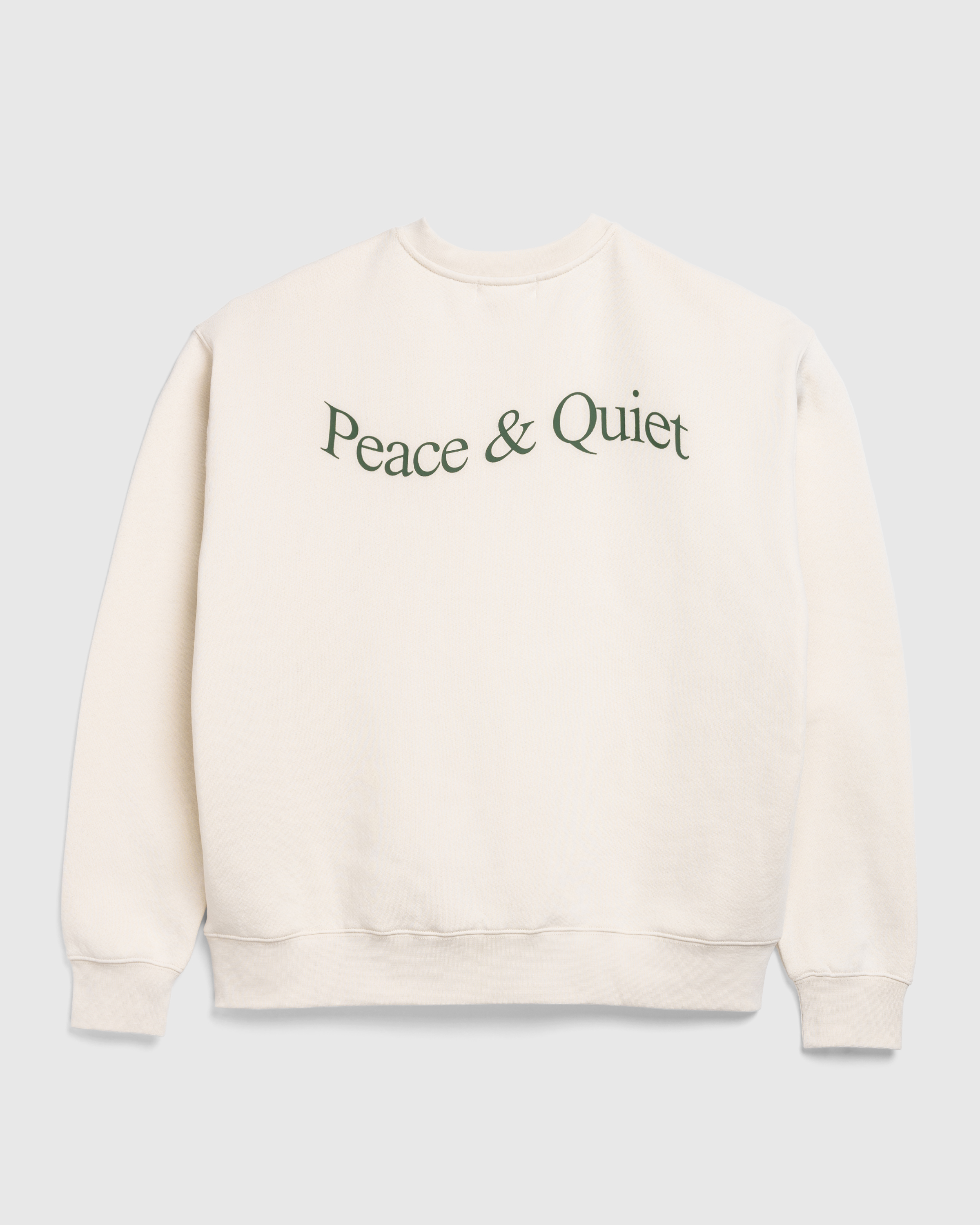 Museum of Peace & Quiet – Wordmark Crewneck Bone - Sweatshirts - Beige - Image 1