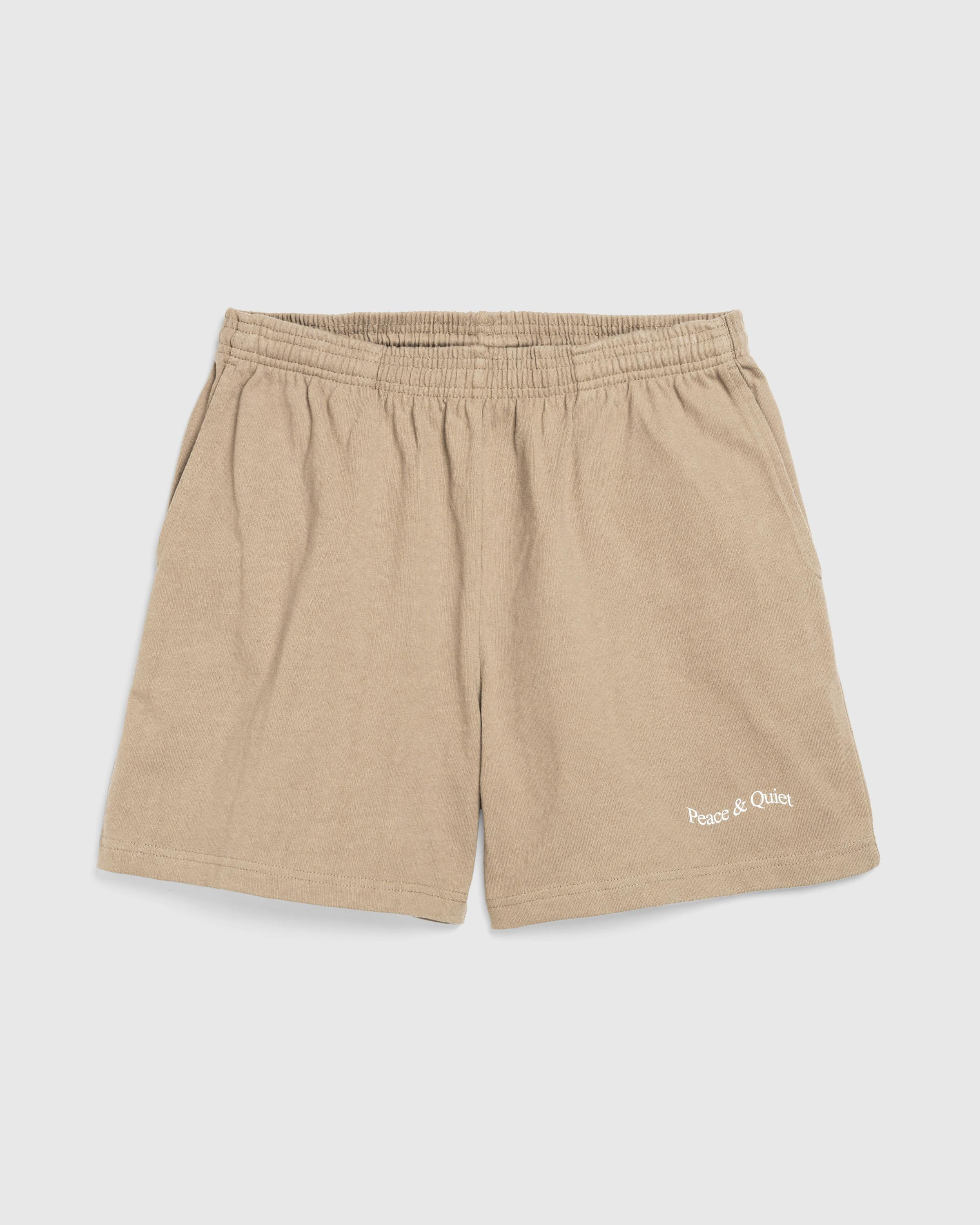 Museum of Peace & Quiet – Wordmark Sweatshorts Clay - Sweatshorts - Brown - Image 1