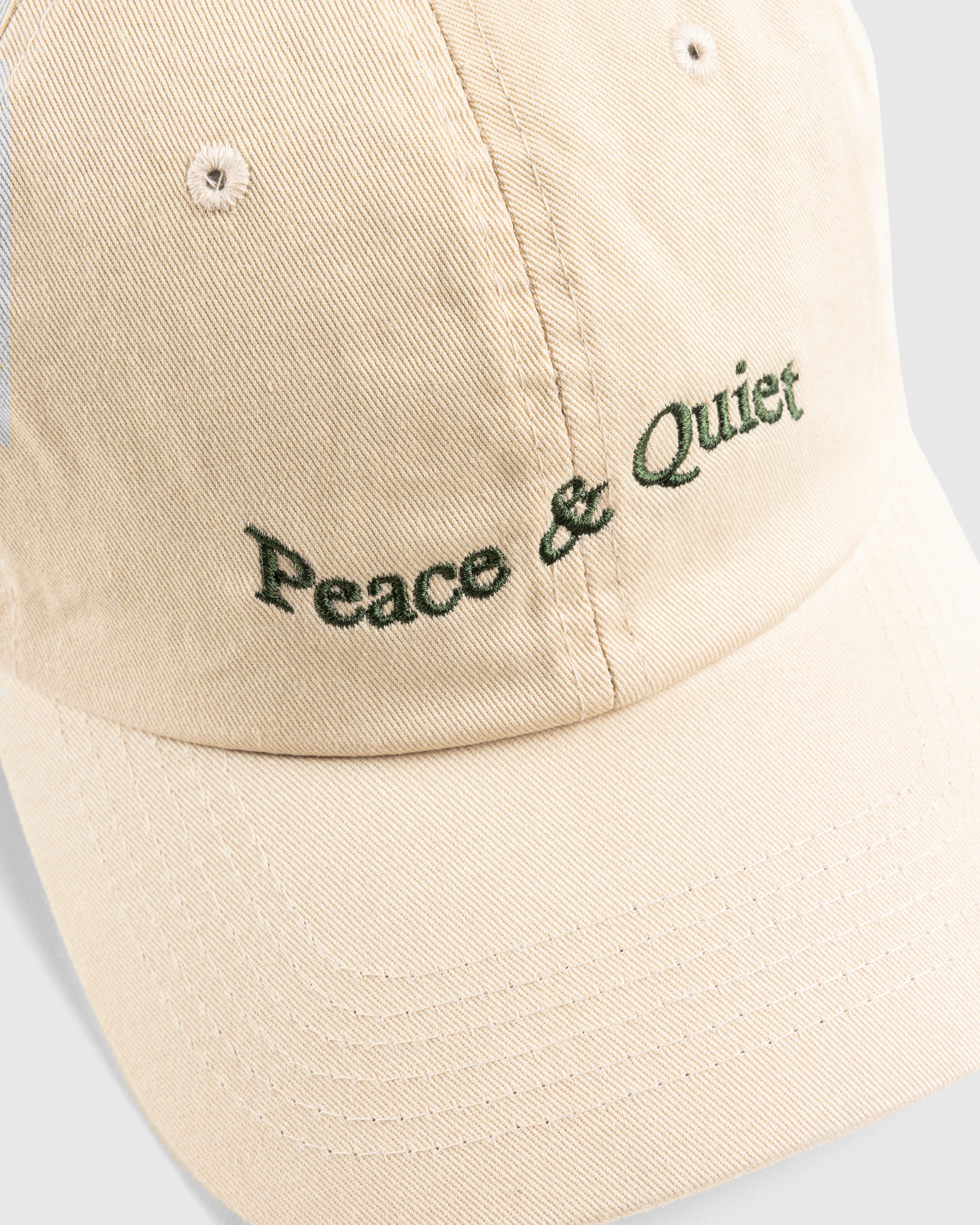 Museum of Peace & Quiet – Wordmark Dad Hat Bone - Caps - Beige - Image 5