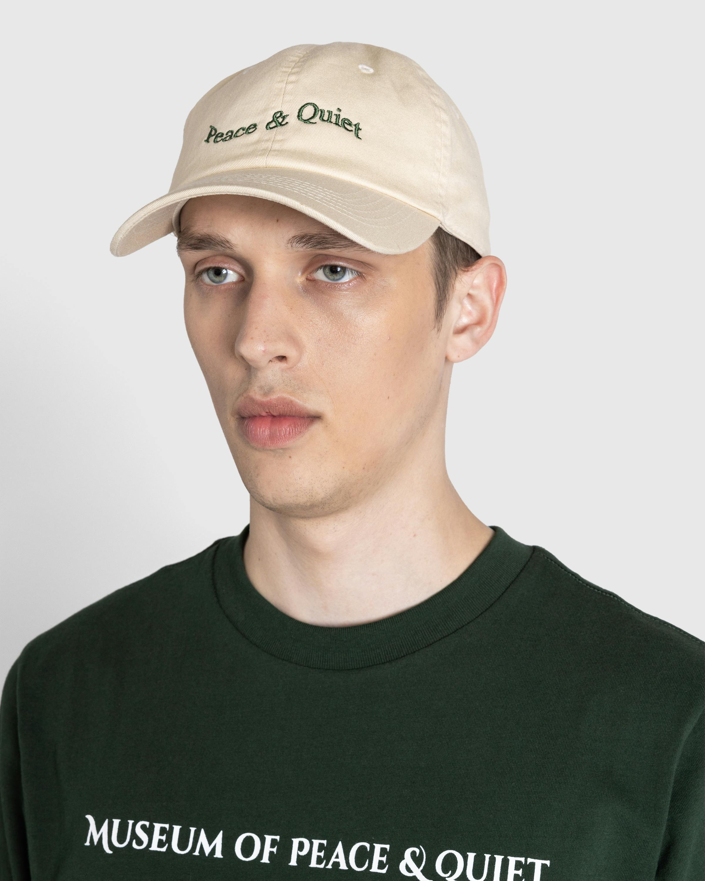 Museum of Peace & Quiet – Wordmark Dad Hat Bone - Caps - Beige - Image 4