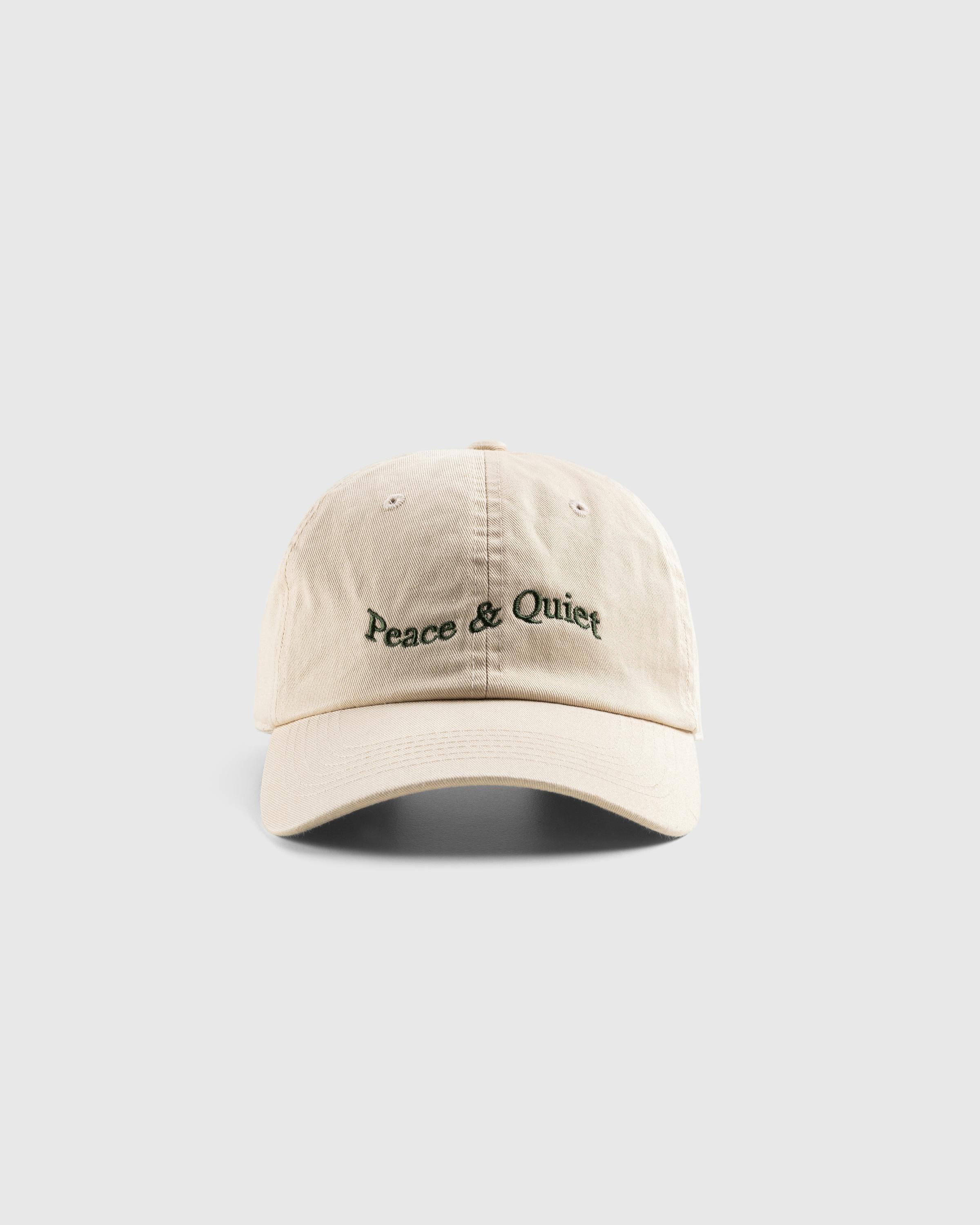 Museum of Peace & Quiet – Wordmark Dad Hat Bone - Caps - Beige - Image 3