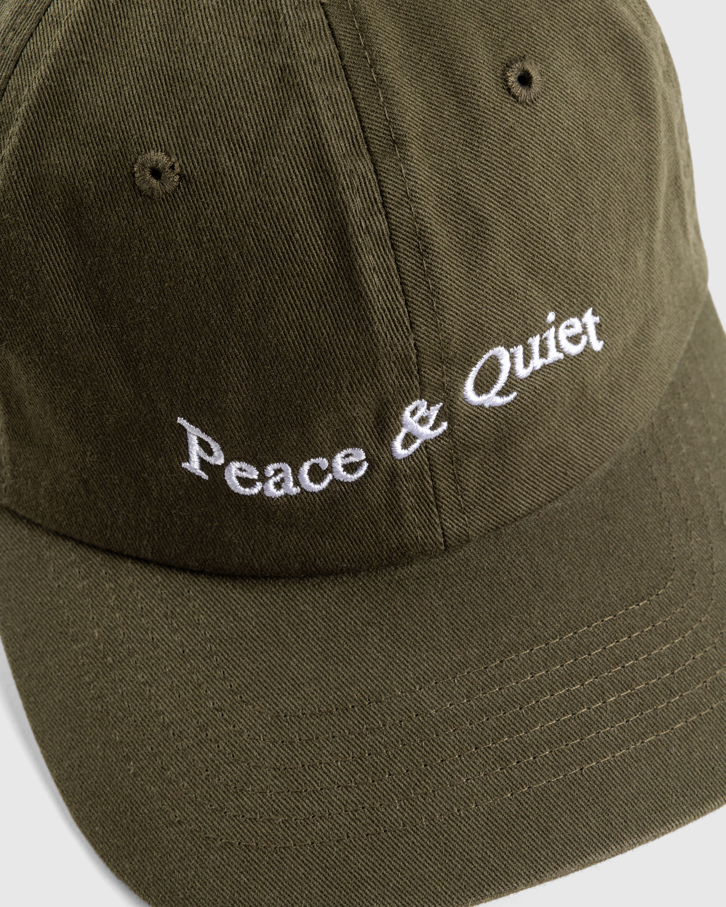 Museum of Peace & Quiet – Wordmark Dad Hat Olive - Caps - Green - Image 5