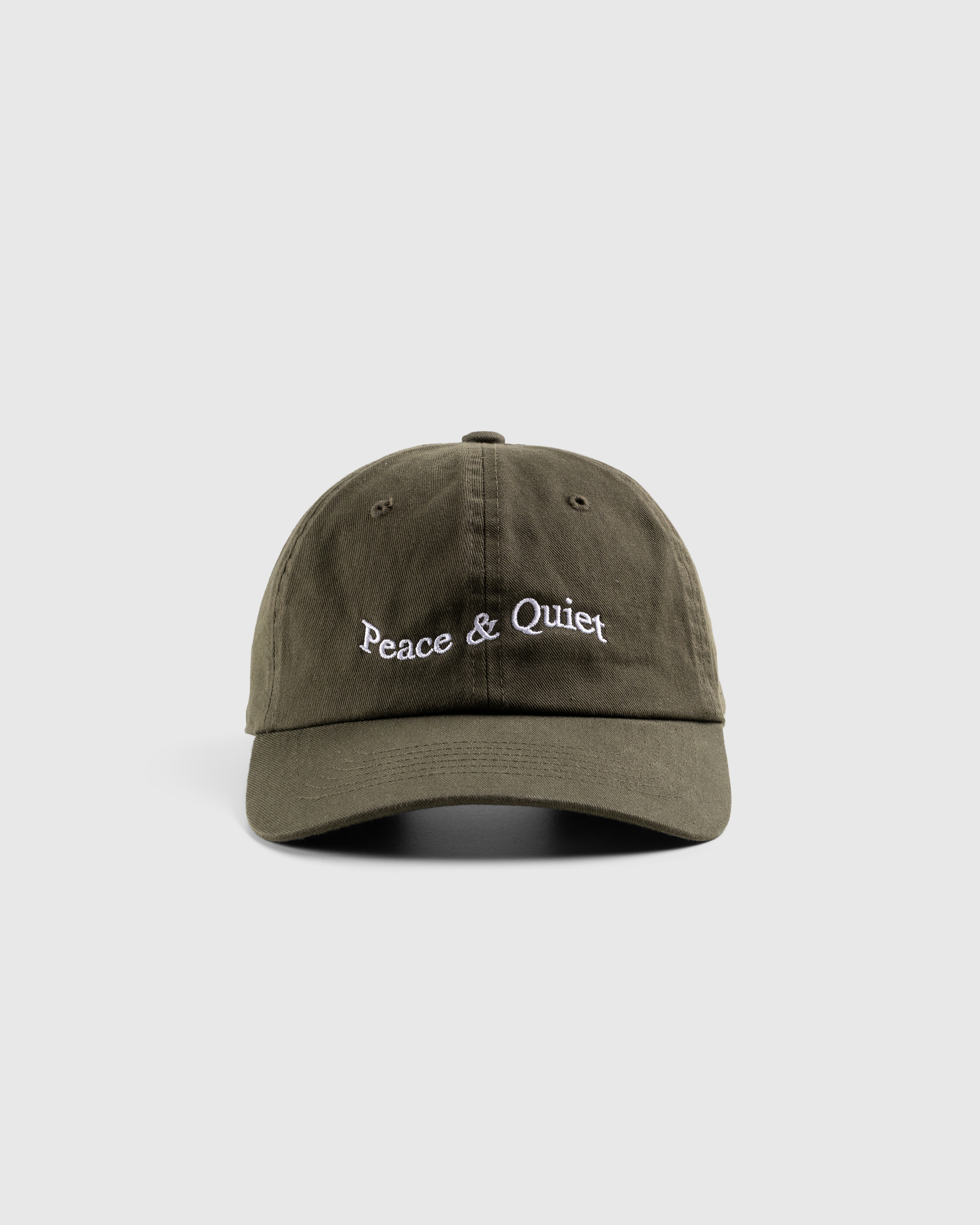 Museum of Peace & Quiet – Wordmark Dad Hat Olive - Caps - Green - Image 3