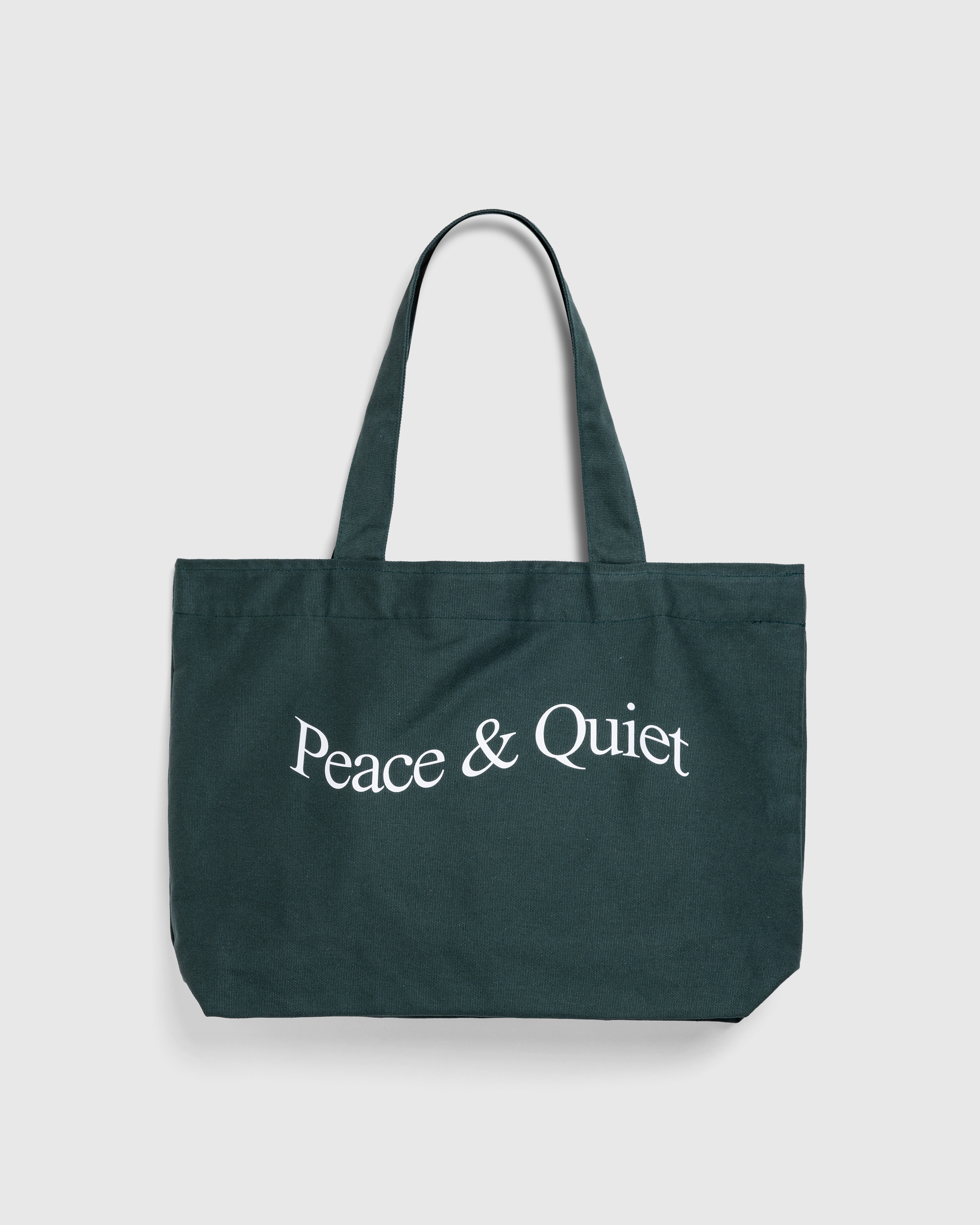 Museum of Peace & Quiet – Wordmark Tote Bag Forest - Tote Bags - Green - Image 1