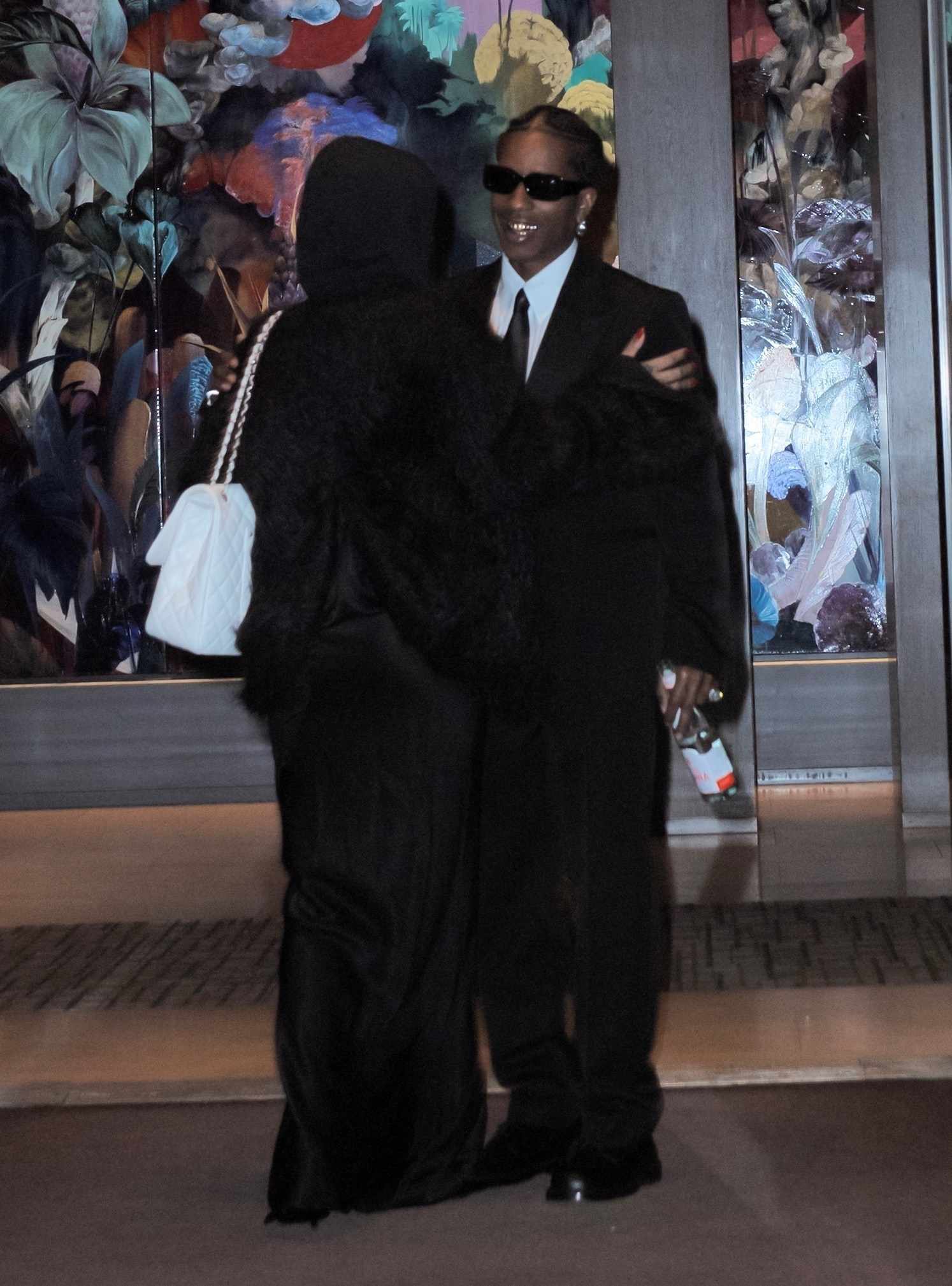 Rihanna and A$AP Rocky wear dark sunglasses and outfits in New York after the 2024 Met Gala