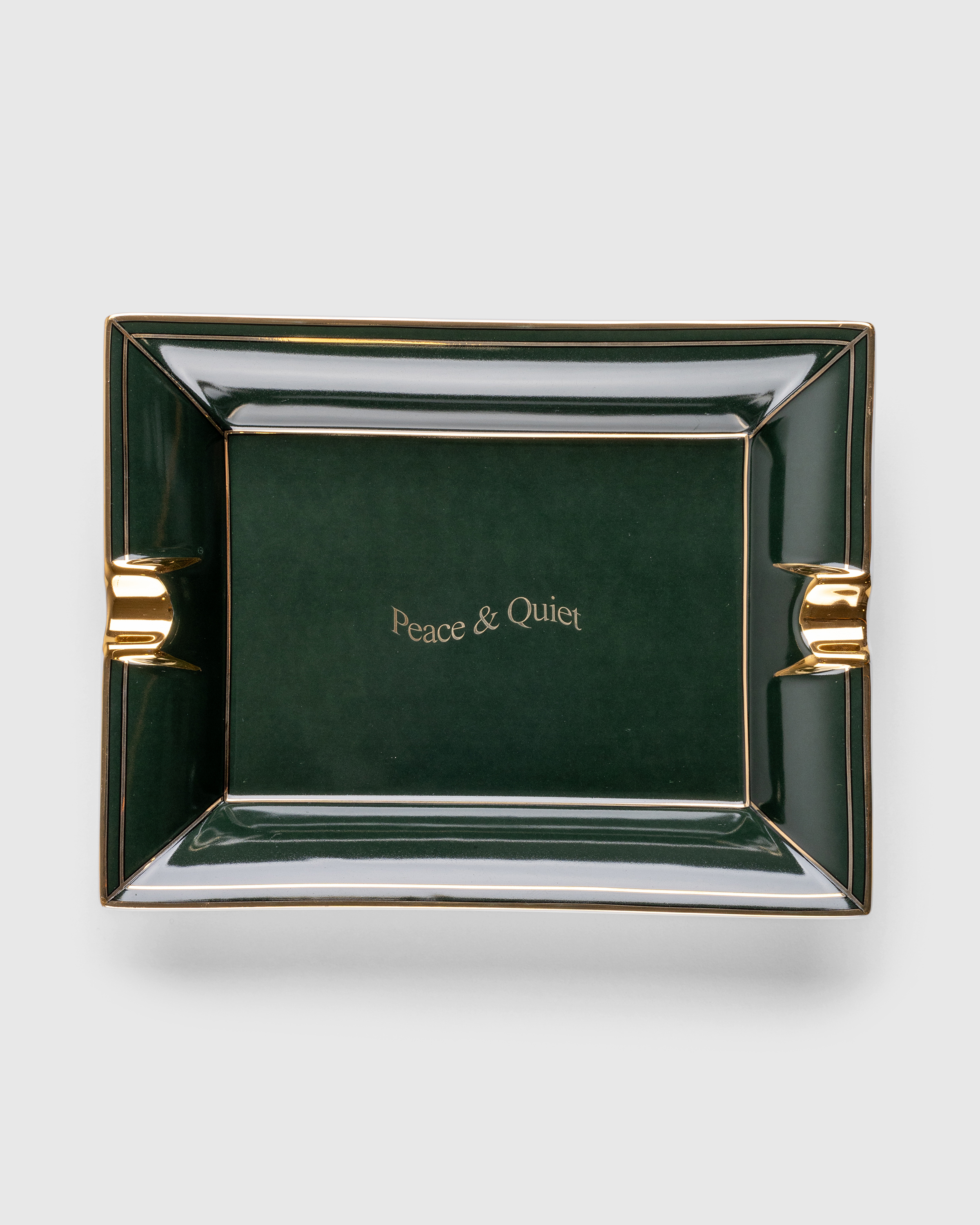 Museum of Peace & Quiet – Wordmark Ash Tray Forest - Ashtrays - Green - Image 1