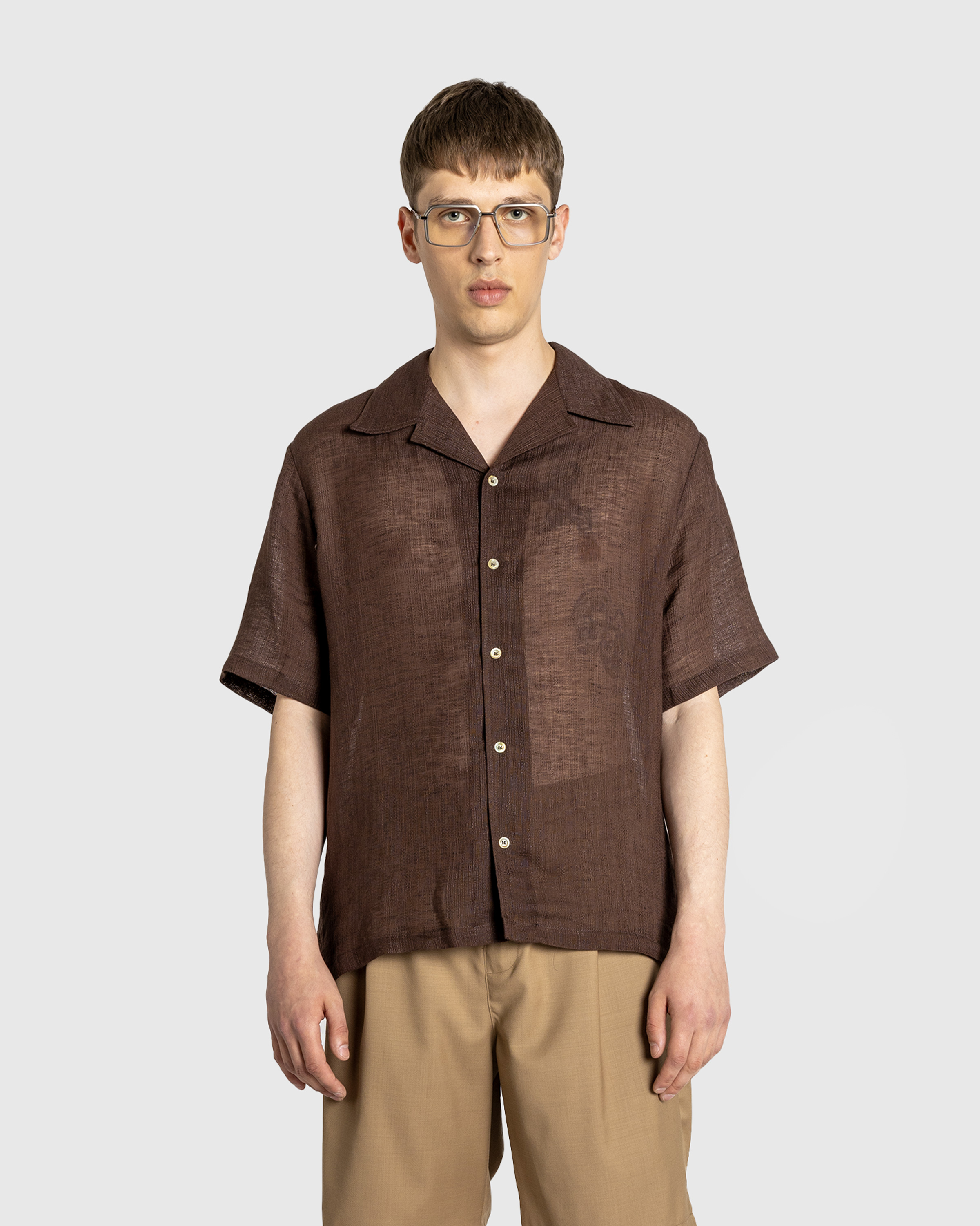 Séfr – Dalian Shirt Feather Brown - Longsleeve Shirts - Brown - Image 2