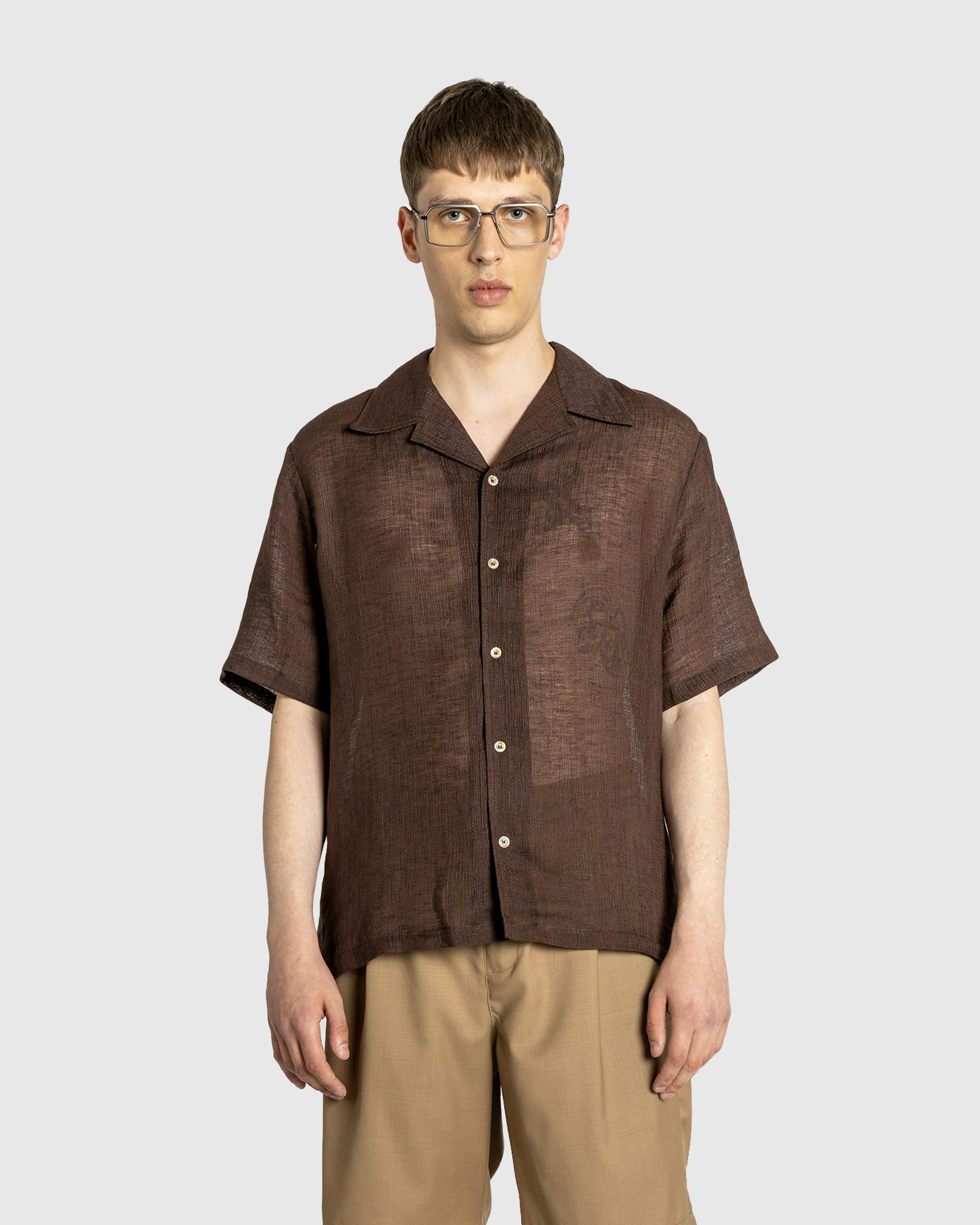 Séfr – Dalian Shirt Feather Brown - Longsleeve Shirts - Brown - Image 2