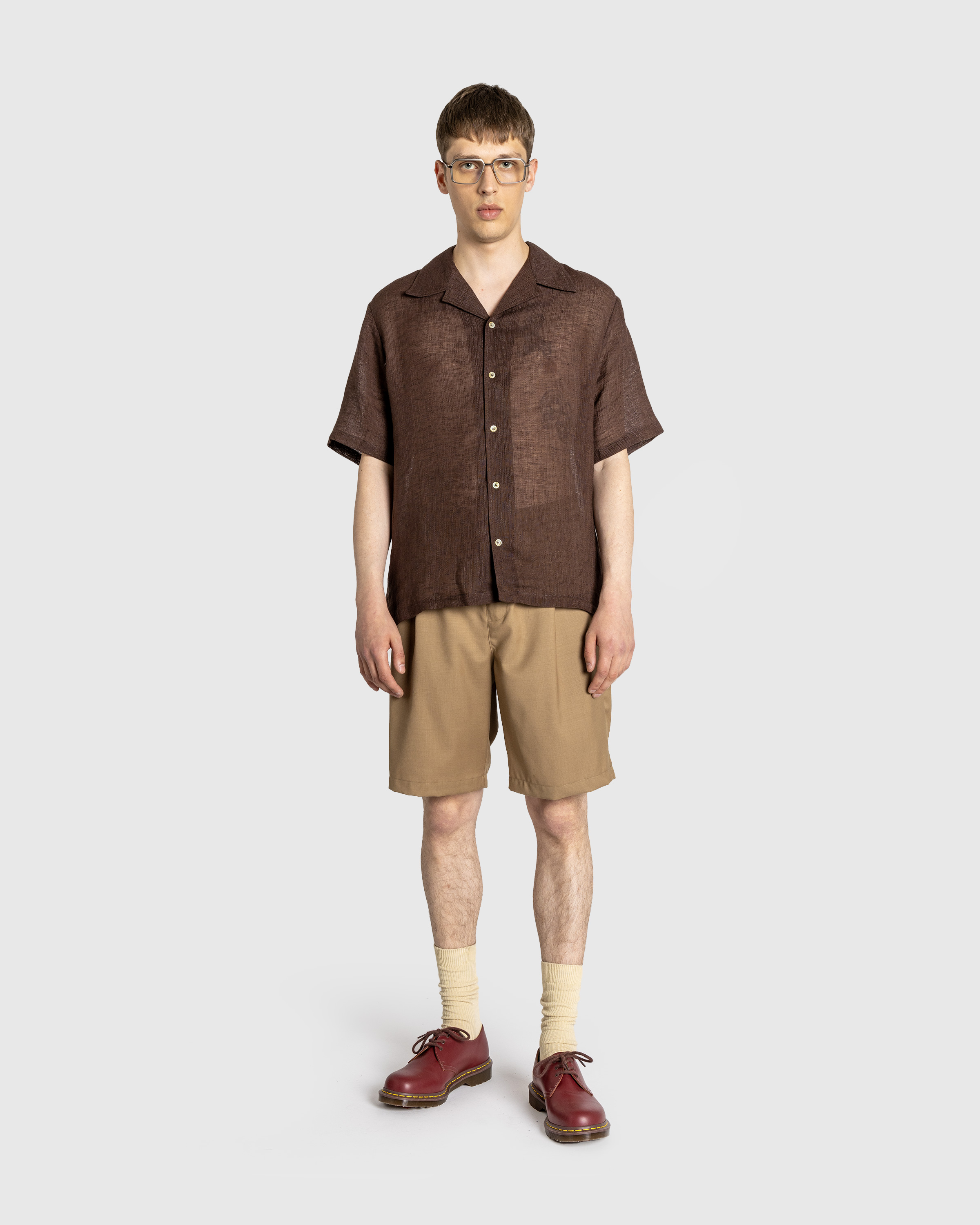 Séfr – Dalian Shirt Feather Brown - Longsleeve Shirts - Brown - Image 3